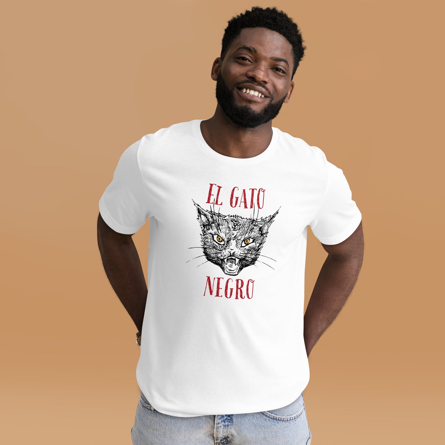 El Gato Negro illustration Unisex t-shirt