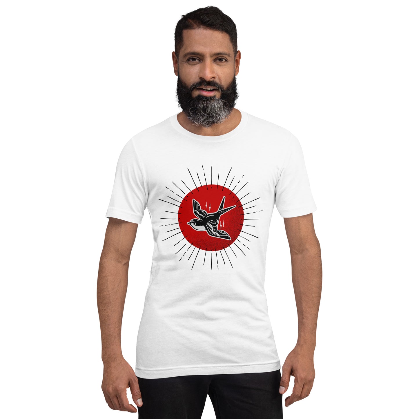 Red Sun Sparrow Unisex t-shirt