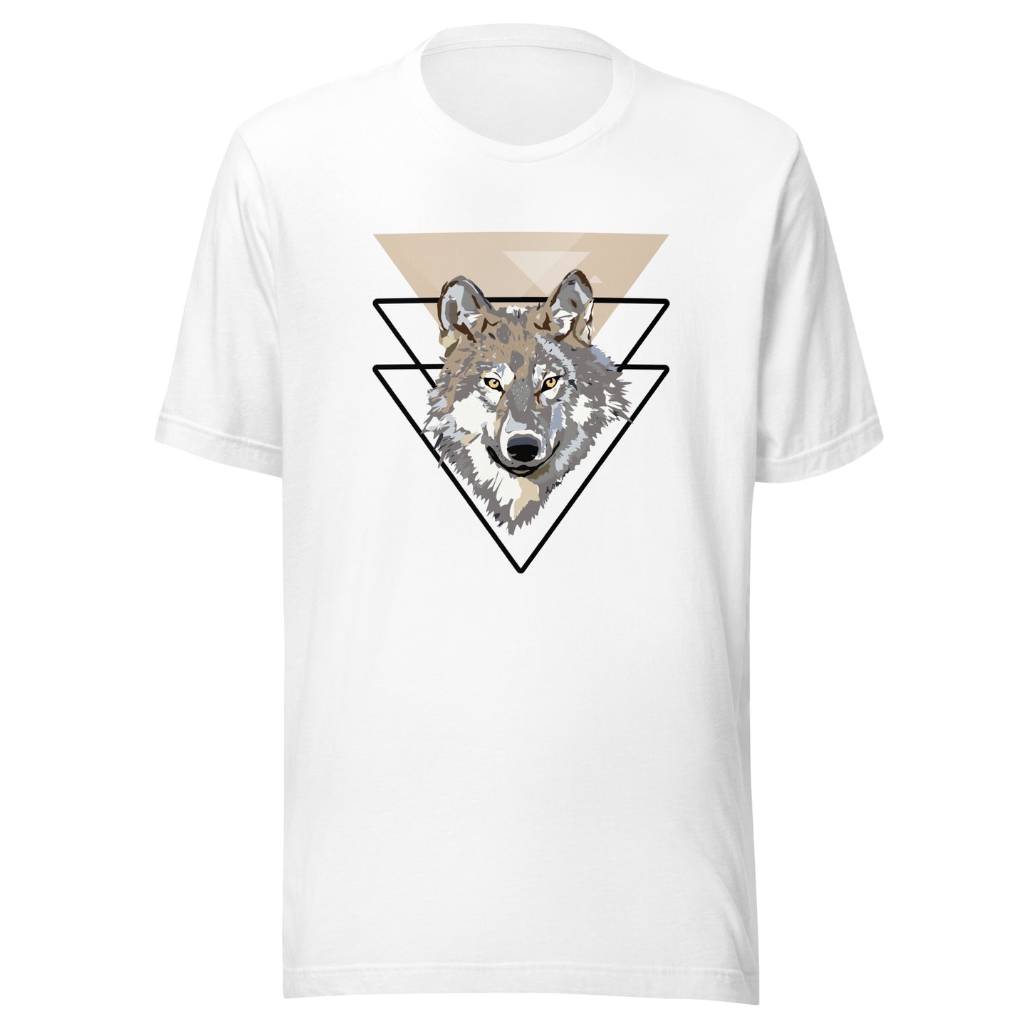 Triangle Wolf Illustration Unisex t-shirt