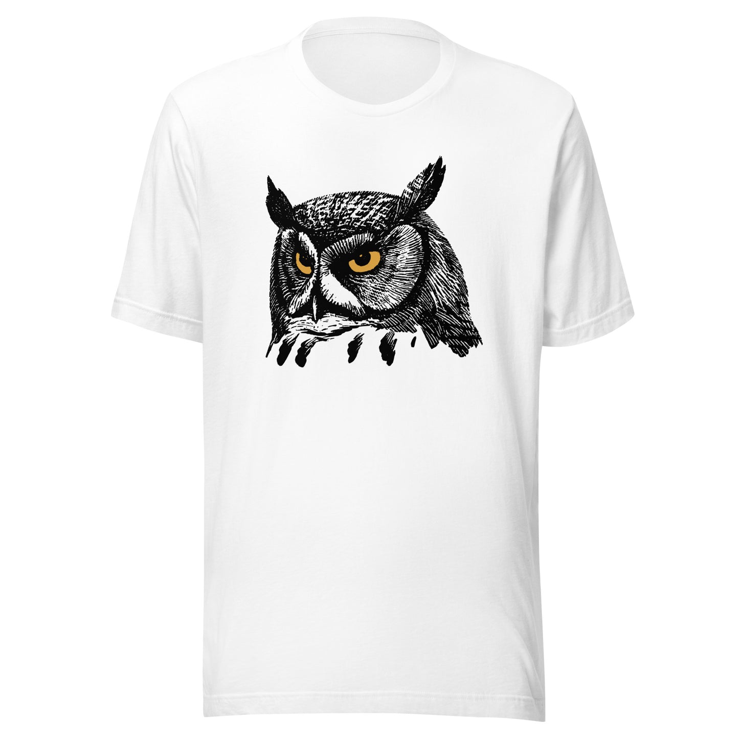 Golden Eye Owl Unisex t-shirt