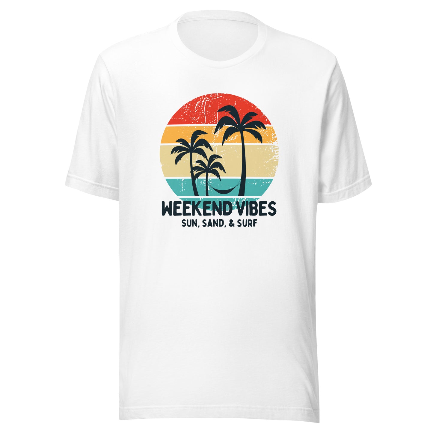 Weekend Vibes Sun Sand Surf Unisex t-shirt