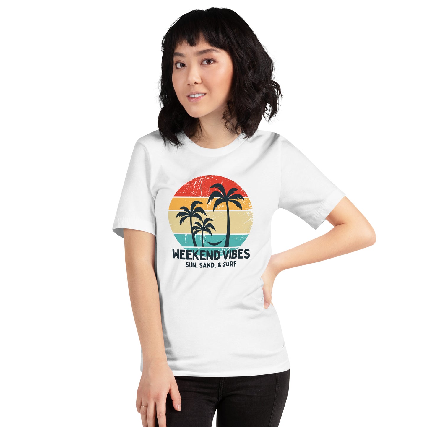 Weekend Vibes Sun Sand Surf Unisex t-shirt