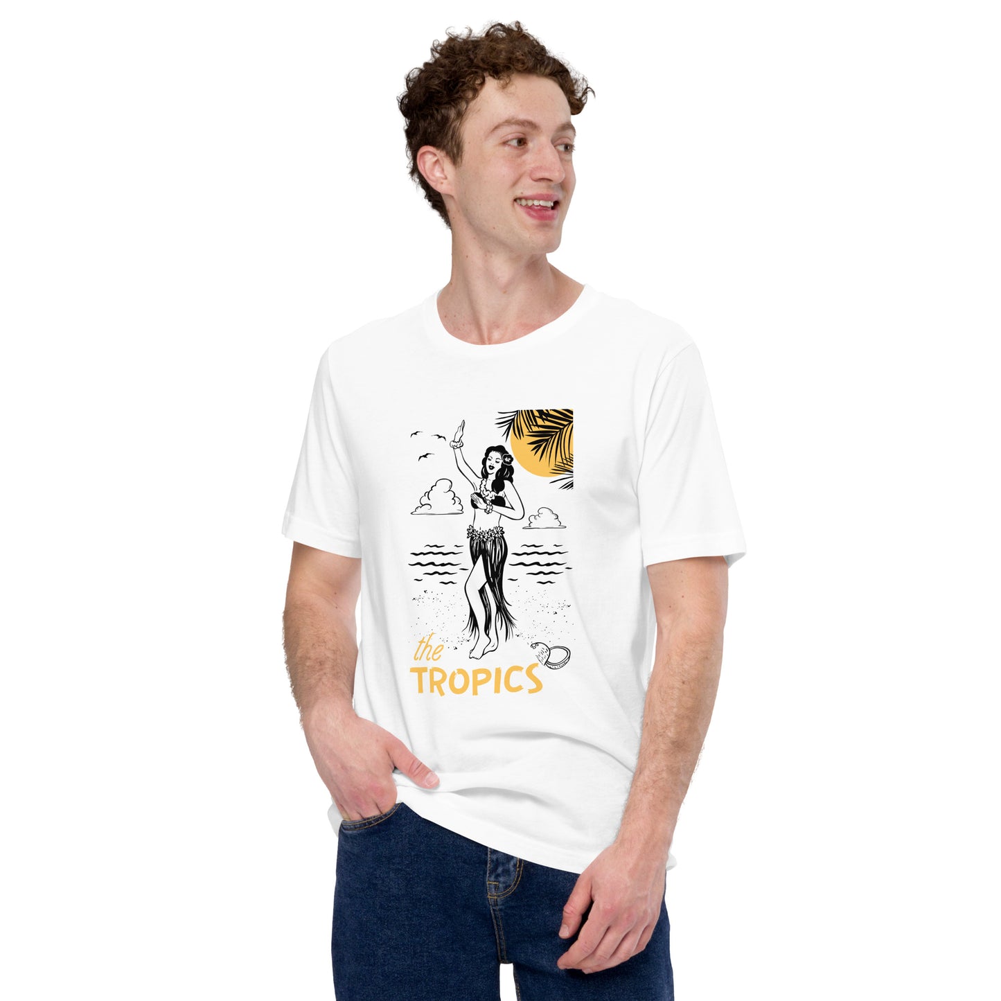 The TROPICS - Paradise Awaits Unisex t-shirt