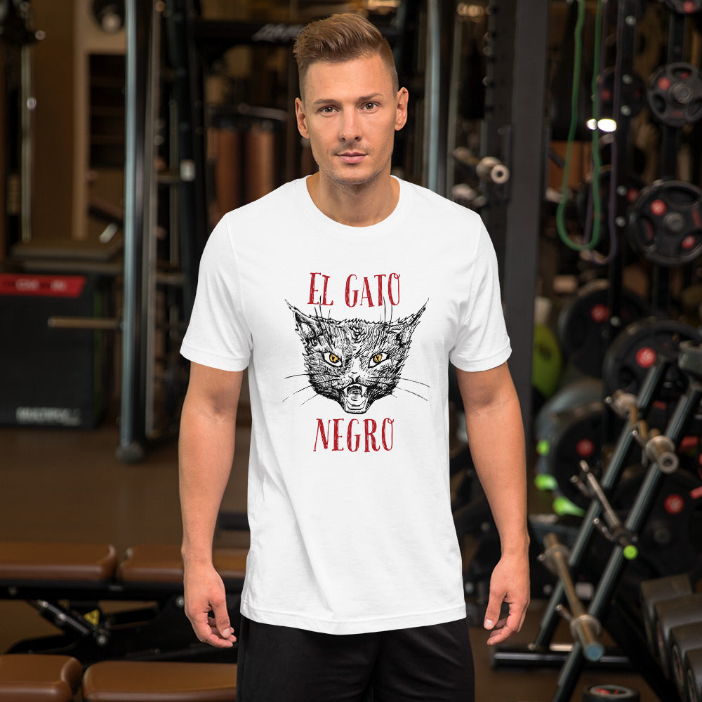 El Gato Negro illustration Unisex t-shirt