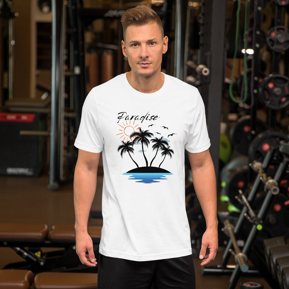 Paradise Beach Awaits Unisex t-shirt