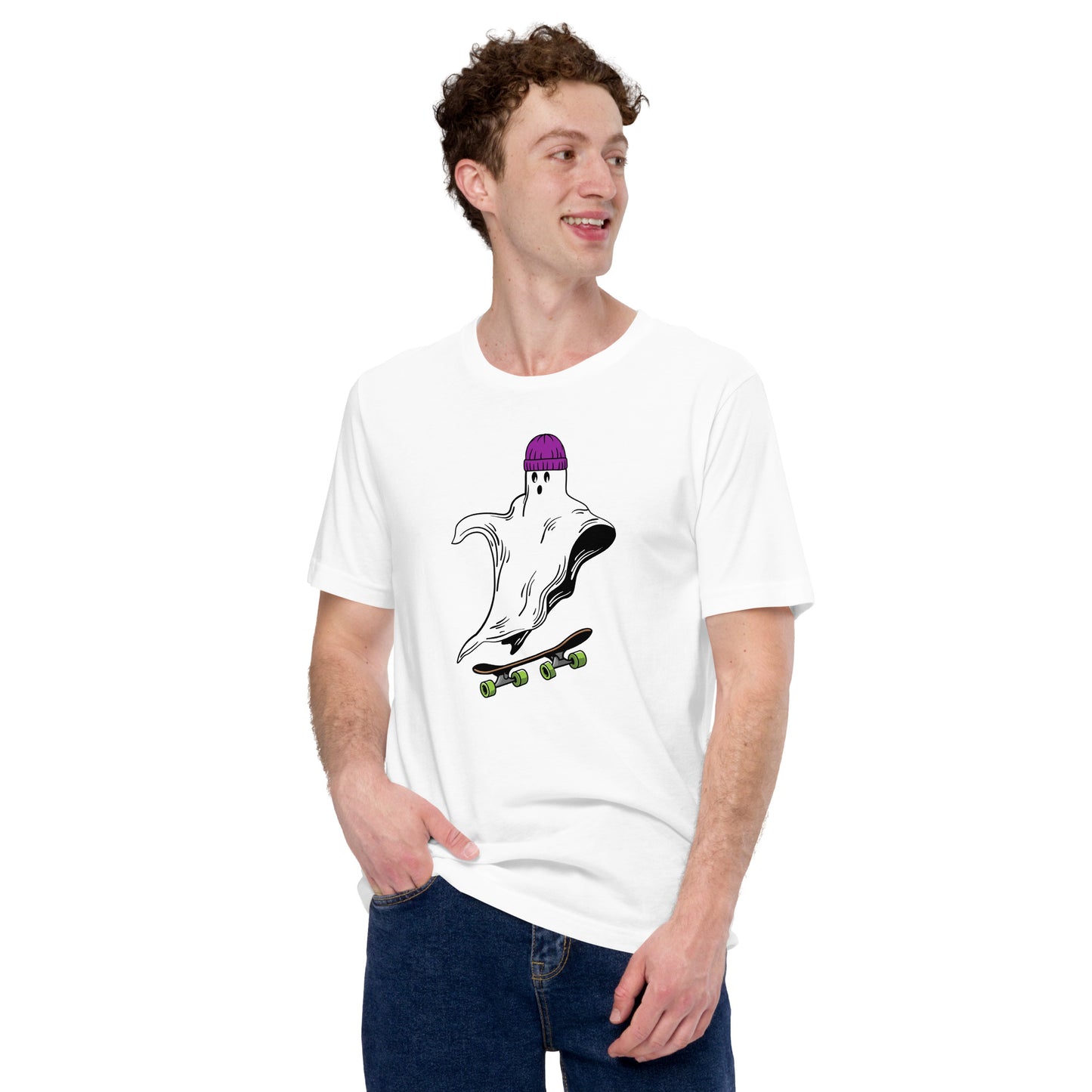 Skateboard Ghost Boo Unisex t-shirt