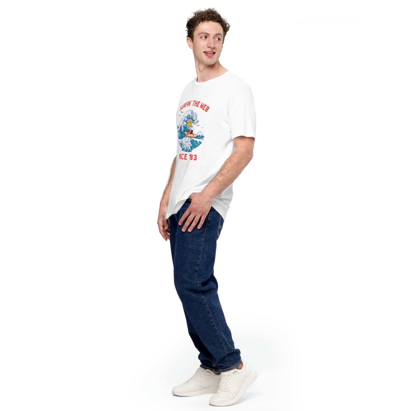 Surfin' The Web Since 1983 Unisex t-shirt