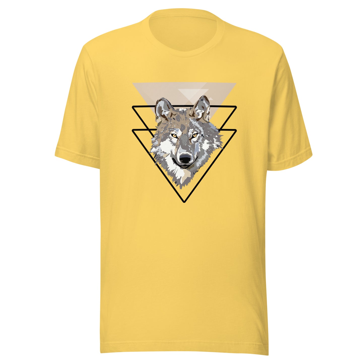 Triangle Wolf Illustration Unisex t-shirt