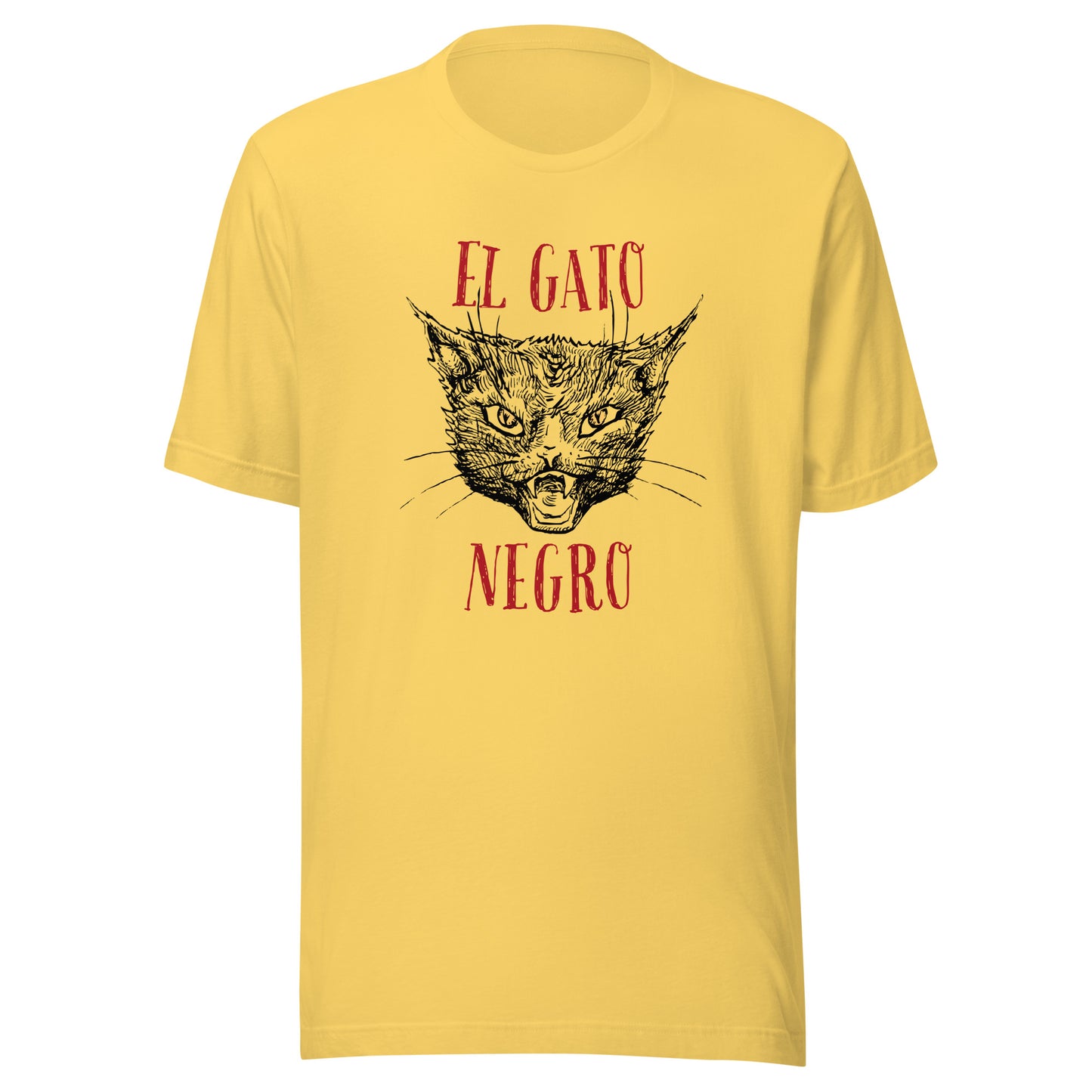 El Gato Negro illustration Unisex t-shirt