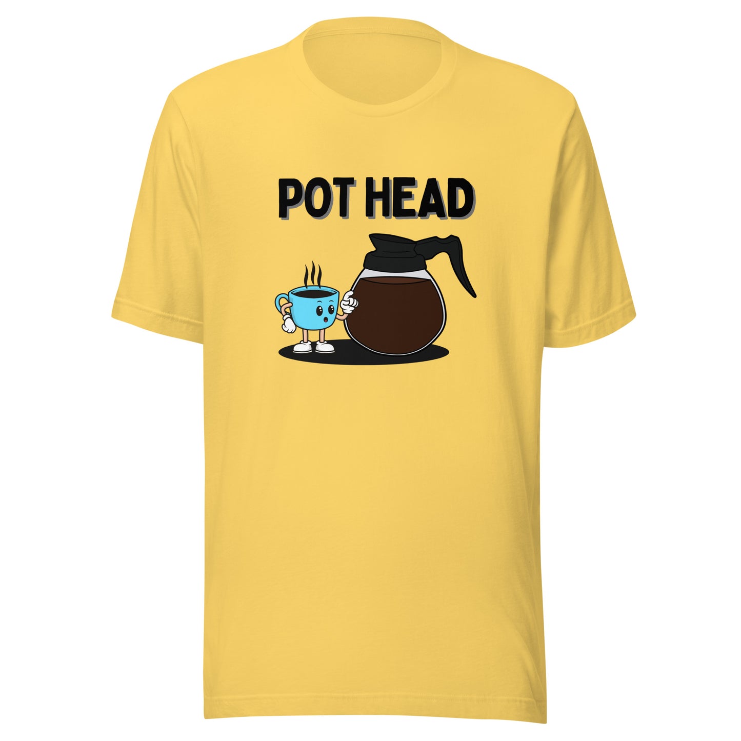 Coffee Pot Head Unisex t-shirt