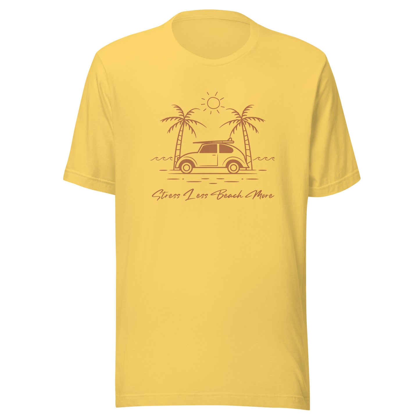Stress Less Beach More Unisex t-shirt