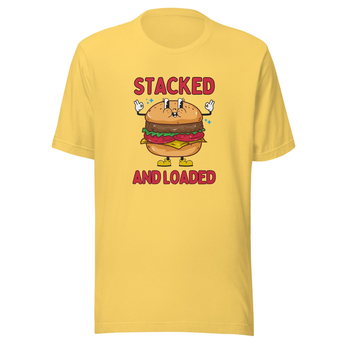 STACKED and LOADED burger boy Unisex t-shirt