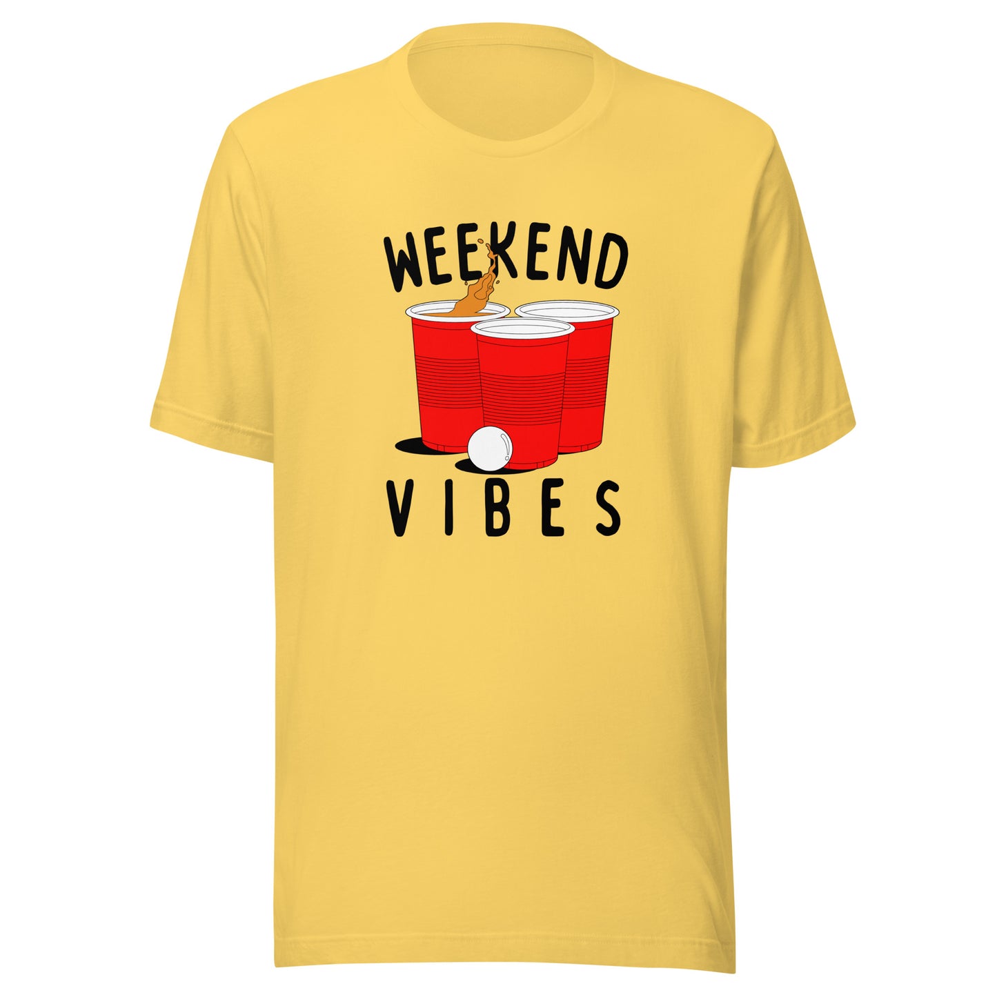 Weekend Vibes Beer Pong Unisex t-shirt