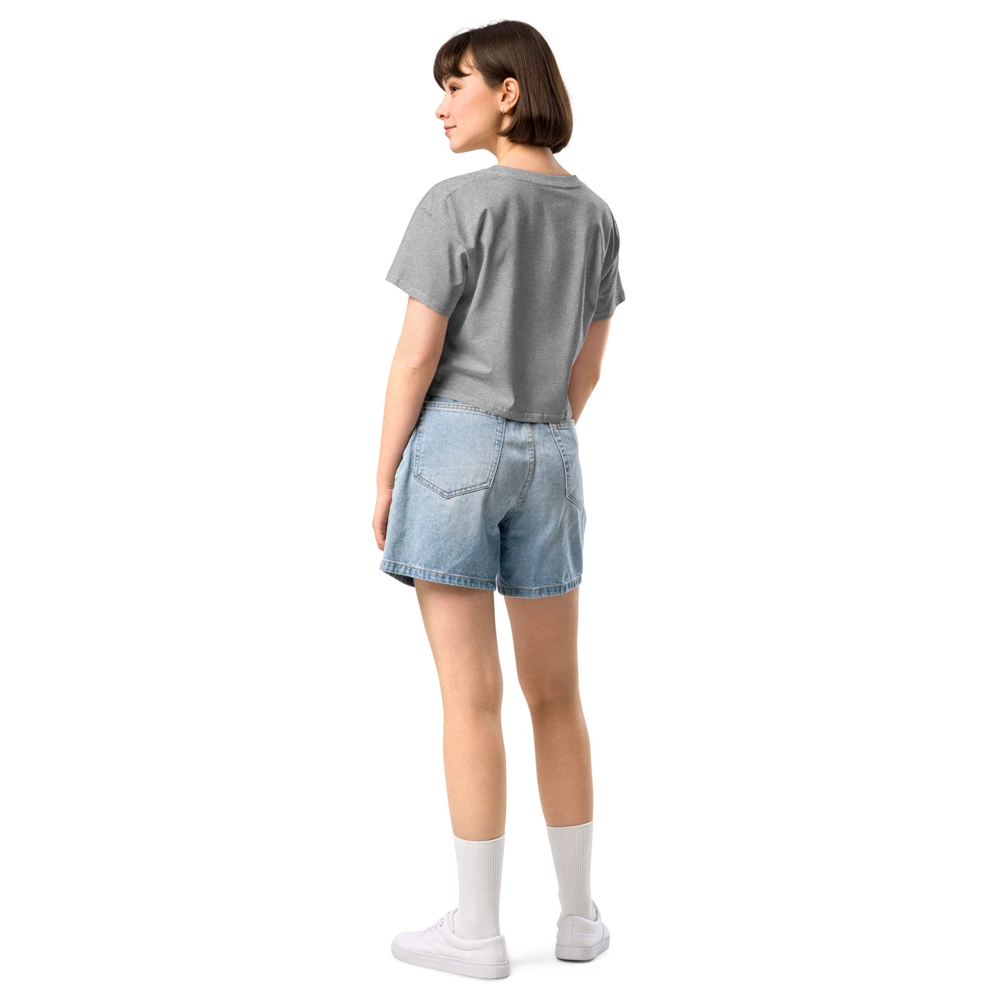 L8NGHT 3D neon logo Women’s crop top