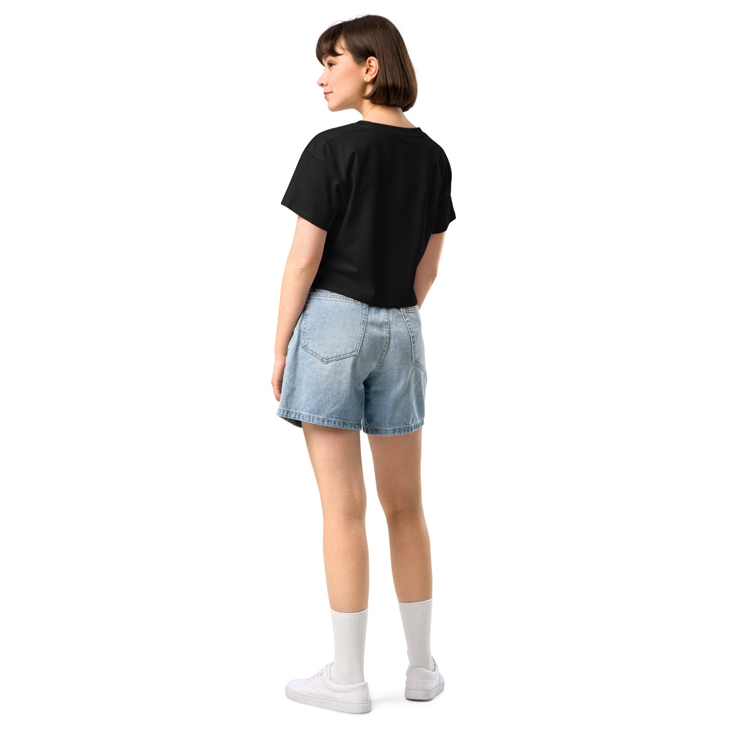 L8NGHT 3D neon logo Women’s crop top