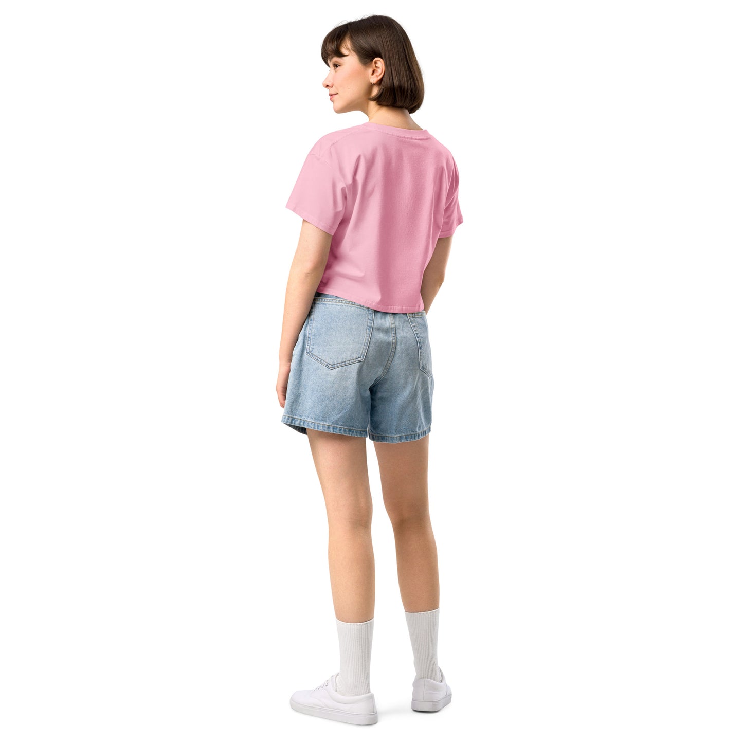 L8NGHT 3D neon logo Women’s crop top