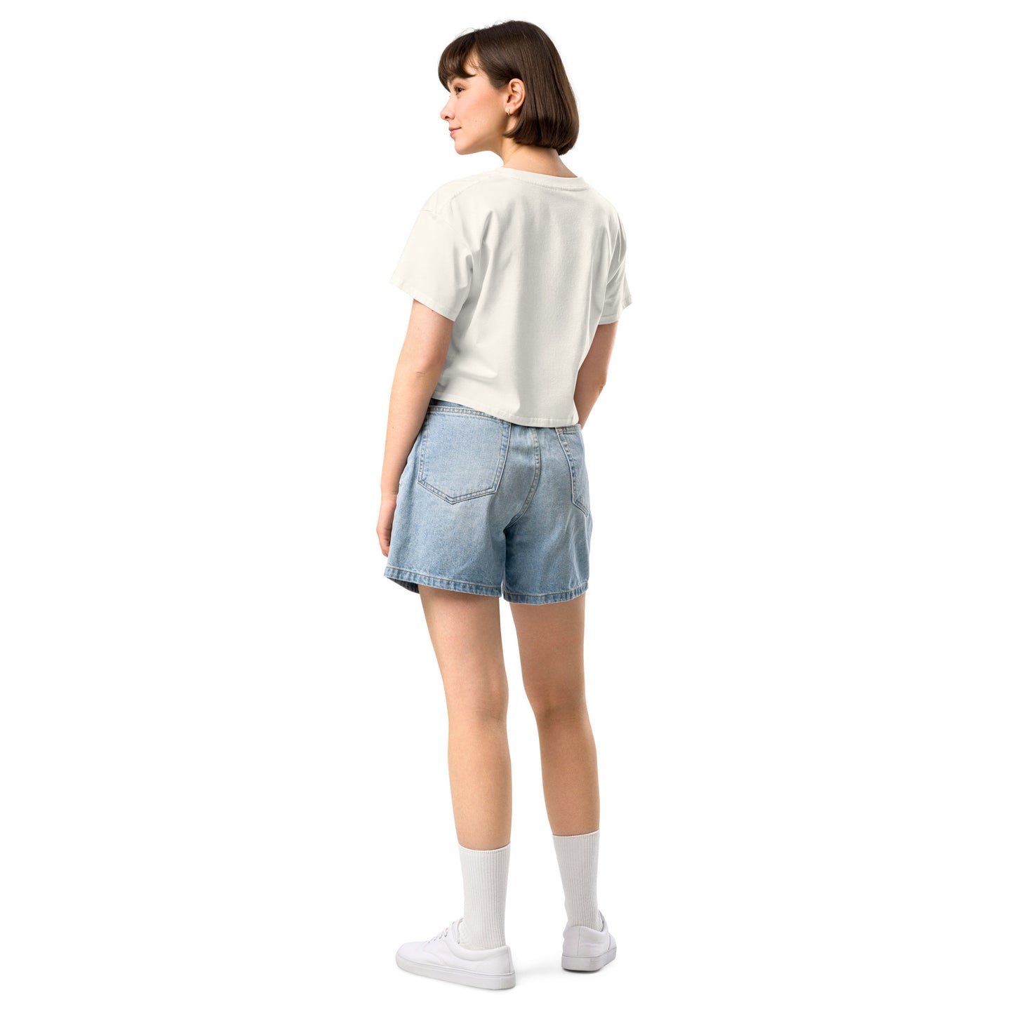 L8NGHT 3D neon logo Women’s crop top
