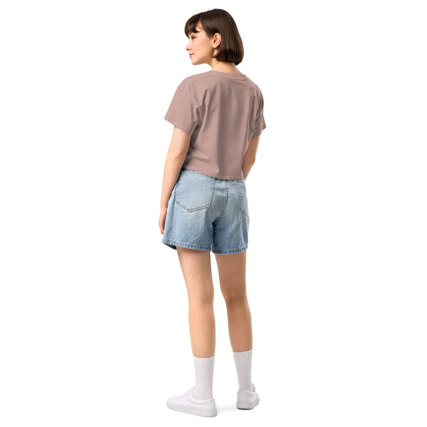 L8NGHT 3D neon logo Women’s crop top