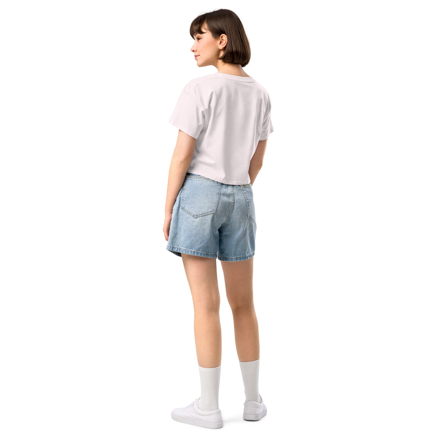 L8NGHT 3D neon logo Women’s crop top