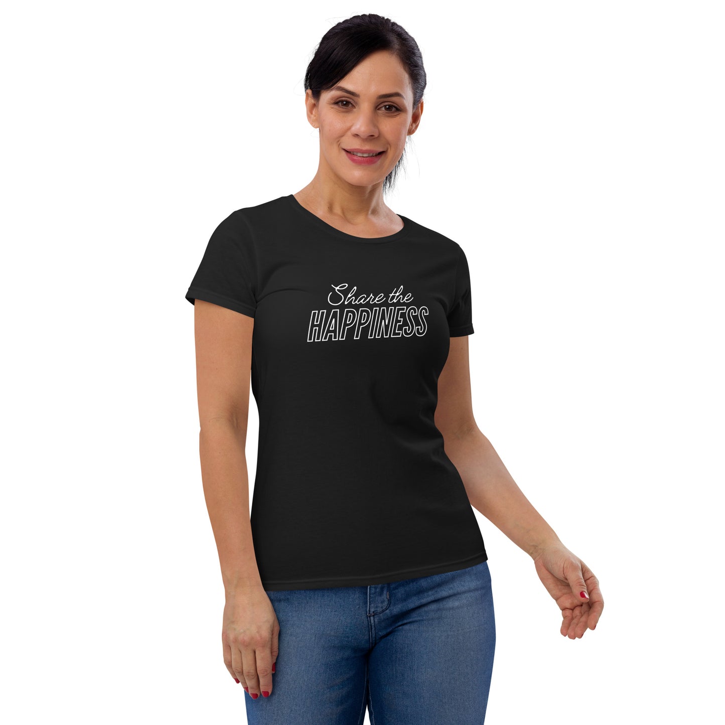 Share the HAPPINESS Women's short sleeve t-shirt