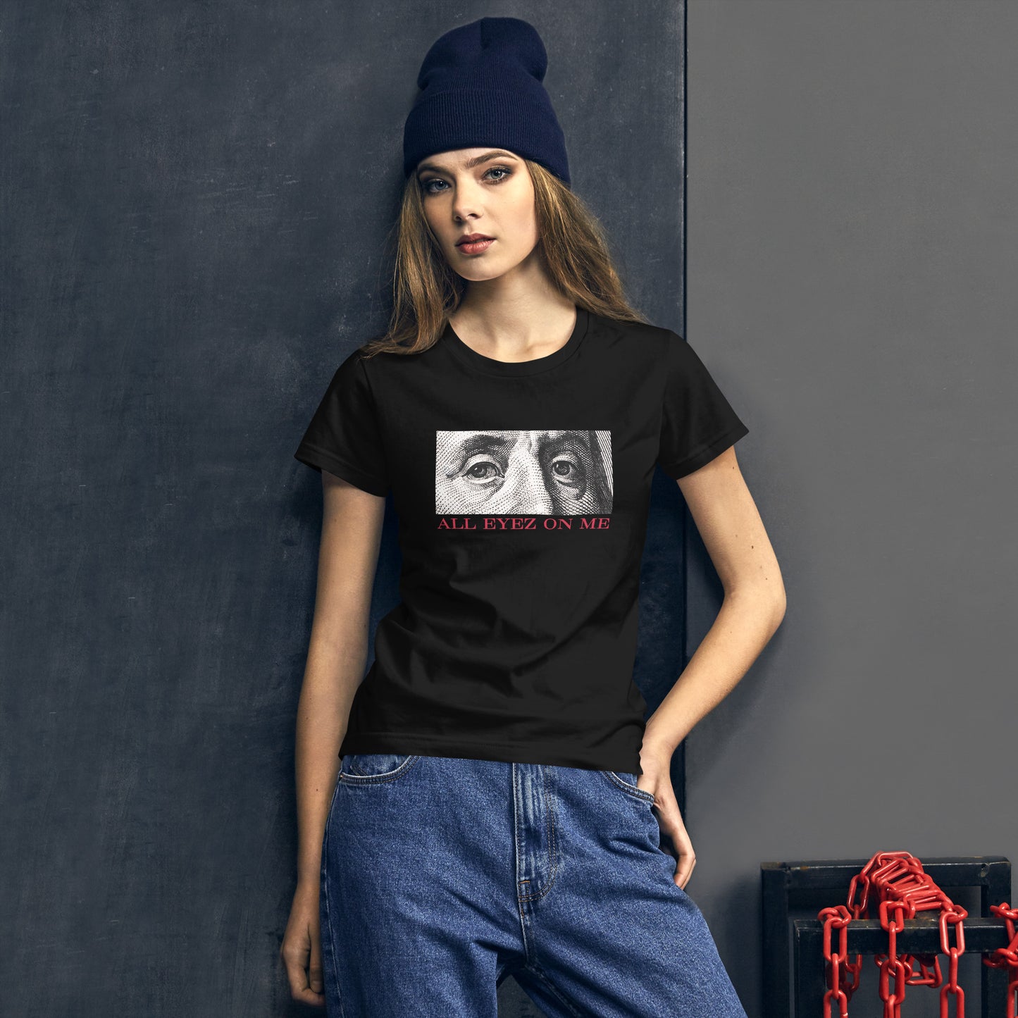 All Eyez On Me Benjamin Women's short sleeve t-shirt