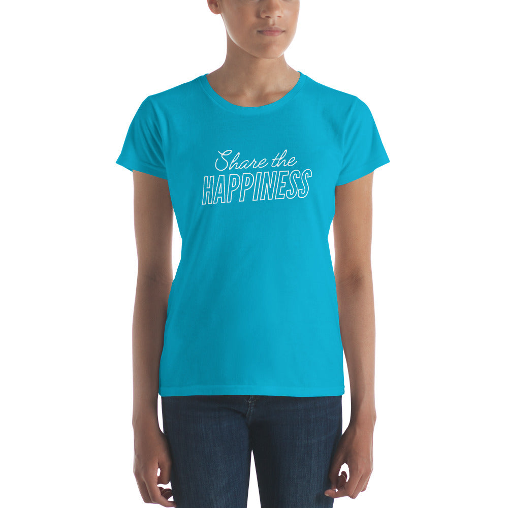 Share the HAPPINESS Women's short sleeve t-shirt