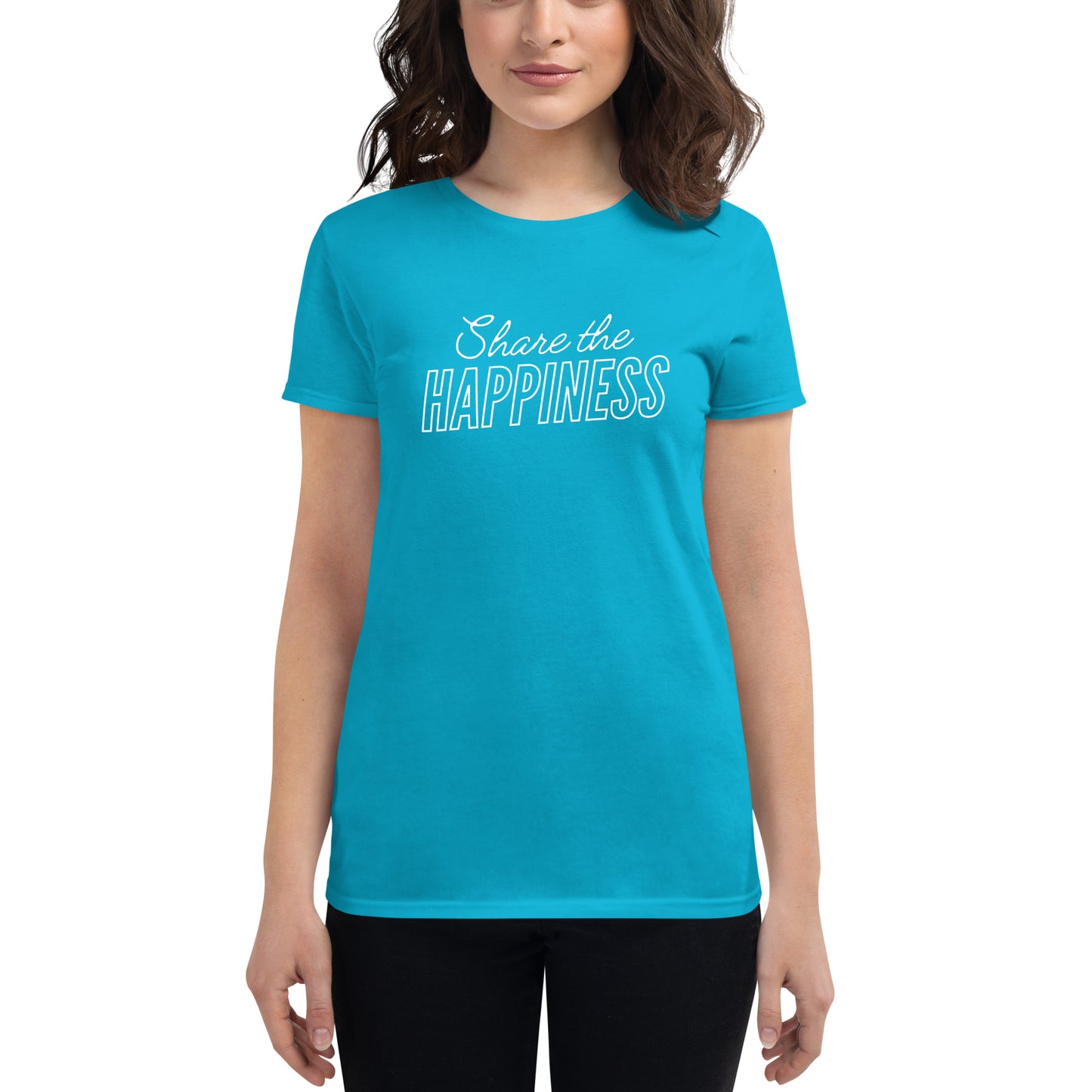 Share the HAPPINESS Women's short sleeve t-shirt