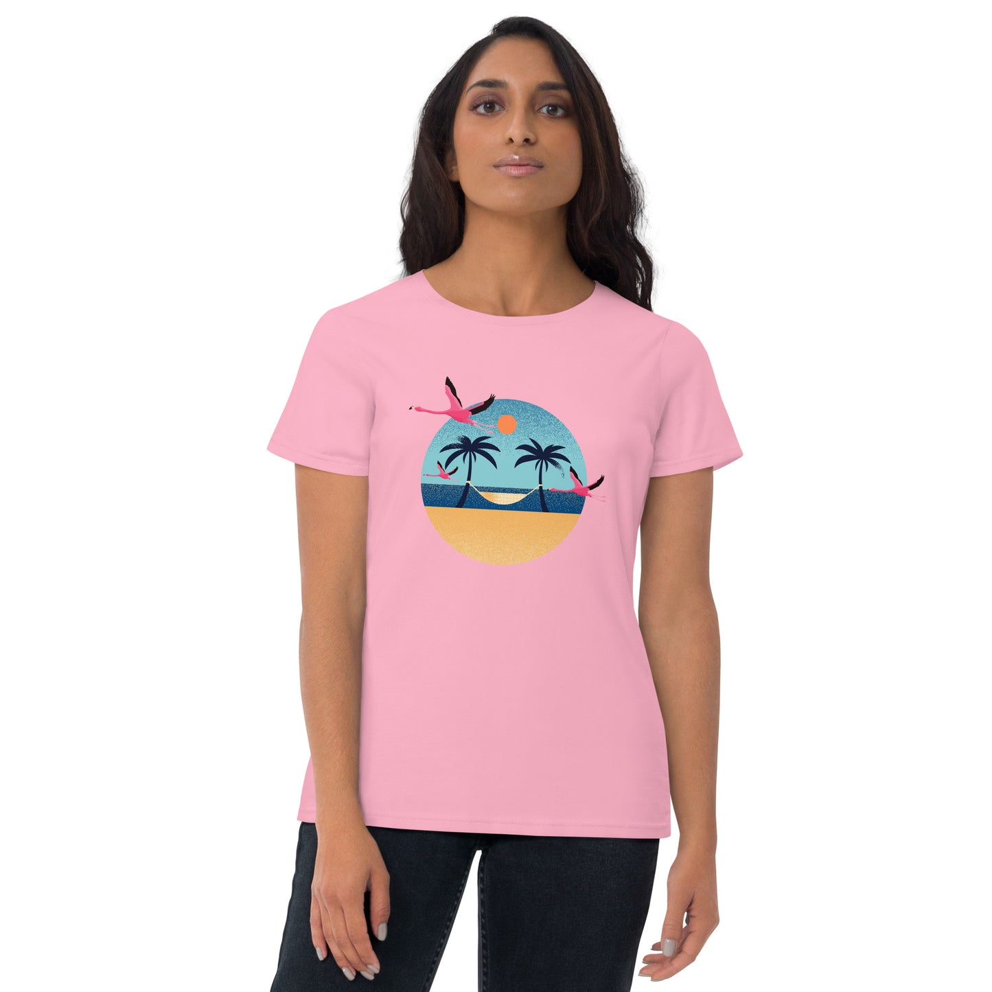 Flamingo Beach Women's short sleeve t-shirt