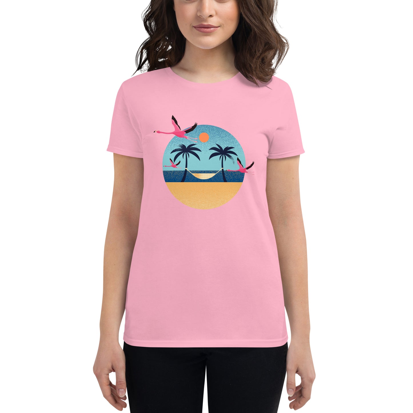 Flamingo Beach Women's short sleeve t-shirt