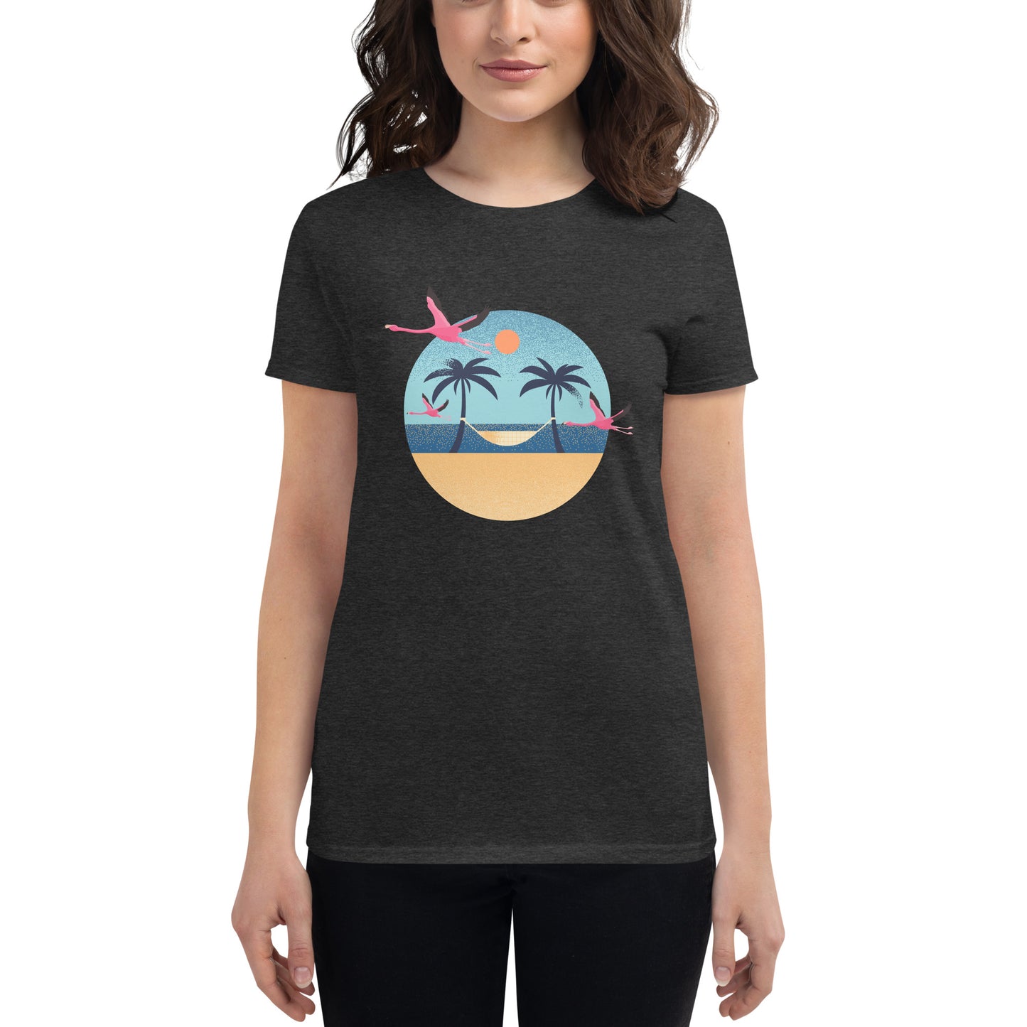 Flamingo Beach Women's short sleeve t-shirt