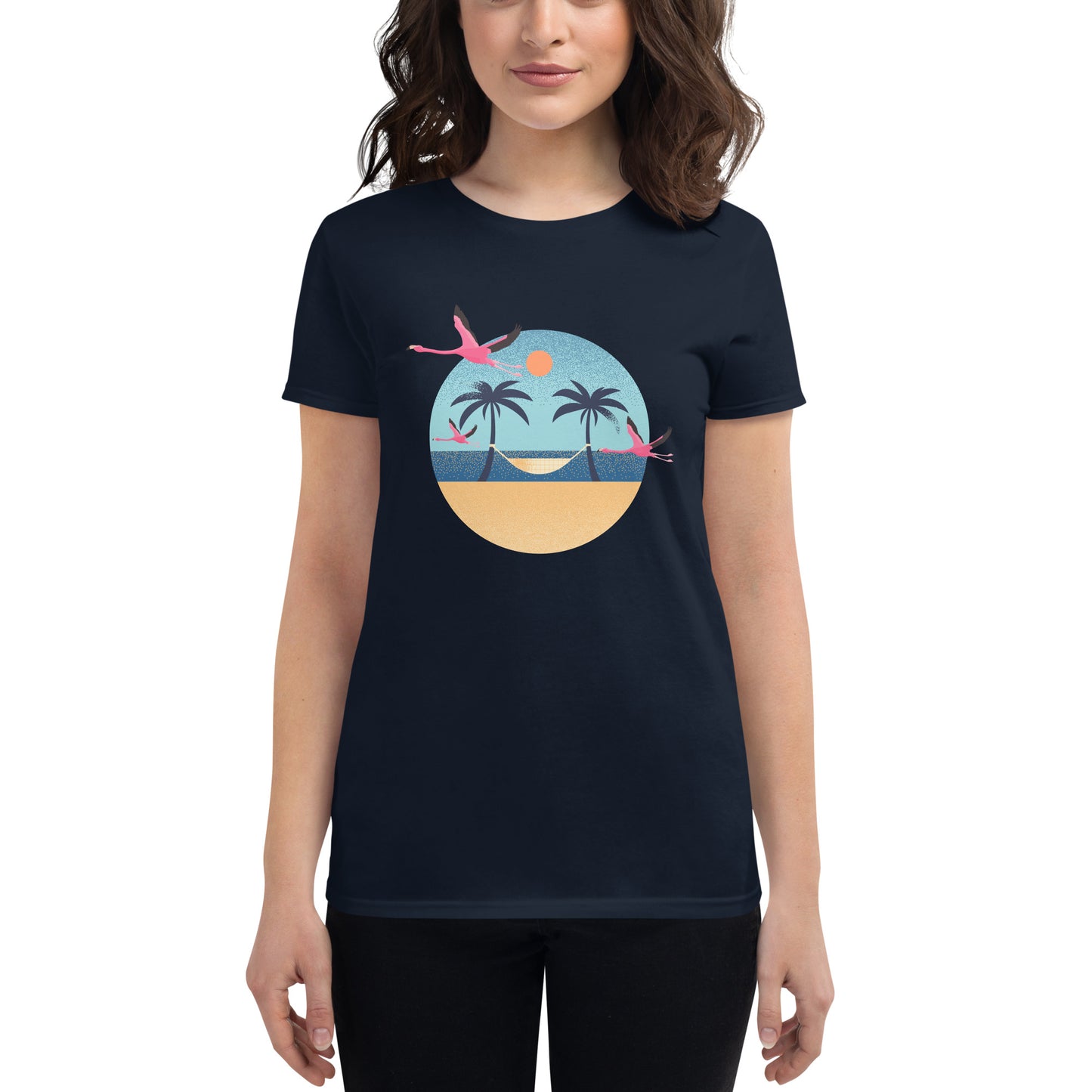 Flamingo Beach Women's short sleeve t-shirt