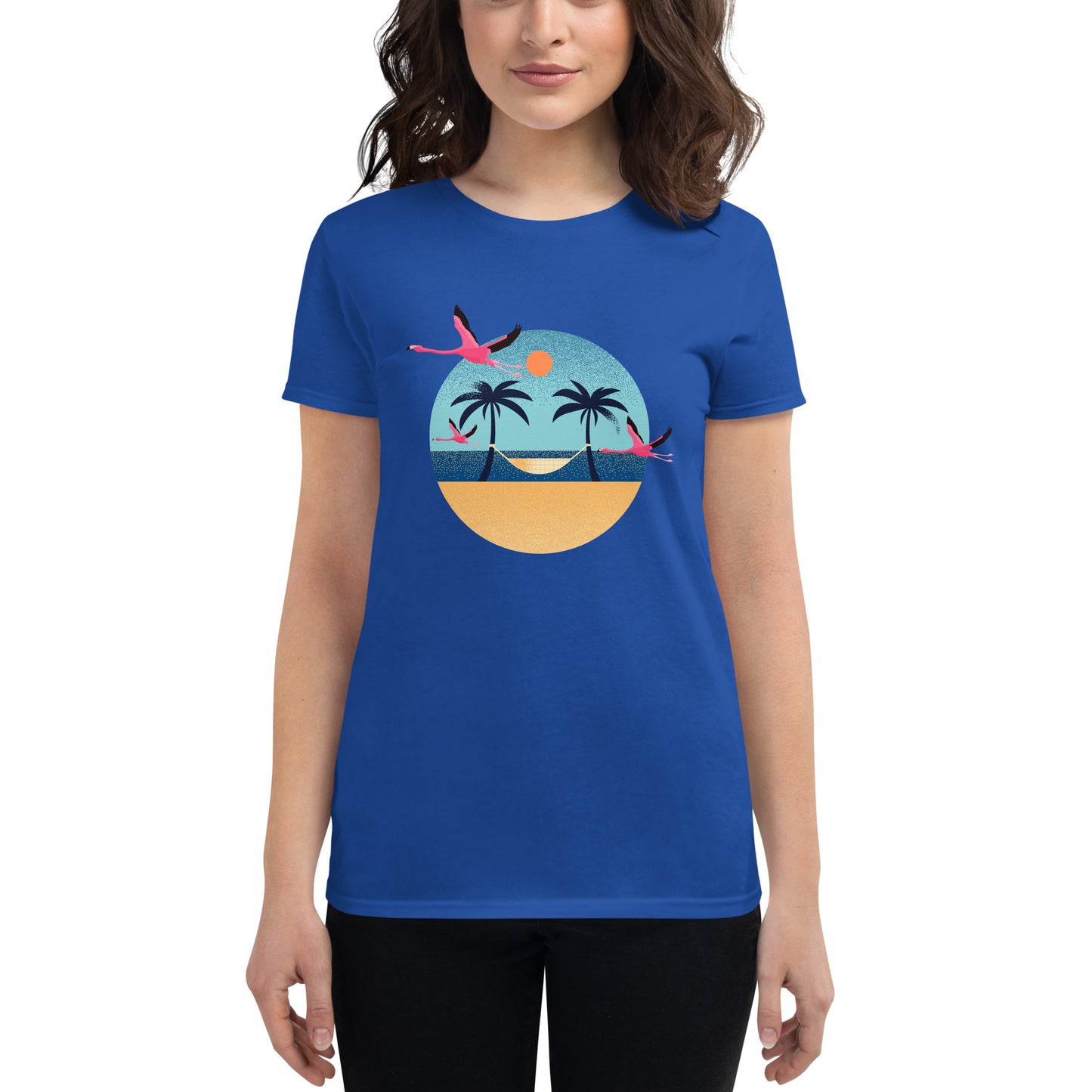 Flamingo Beach Women's short sleeve t-shirt