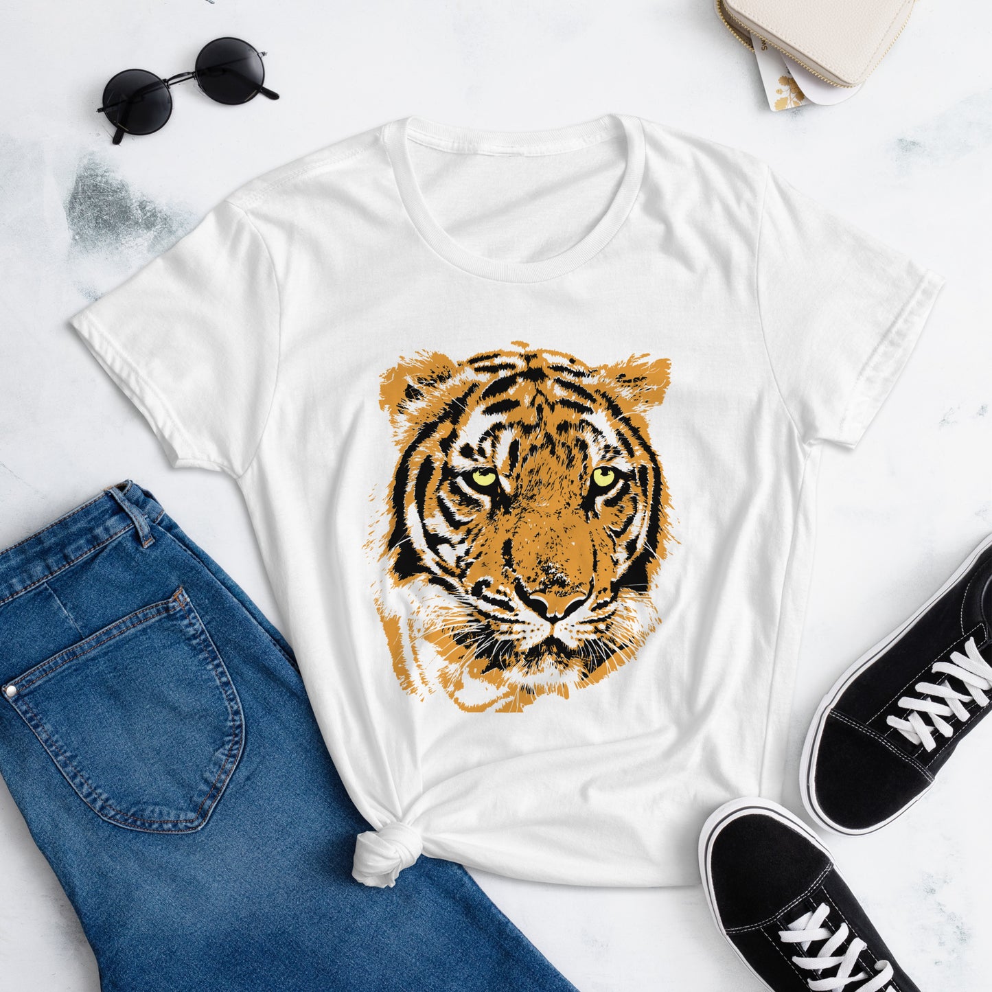 Gentle Beast Tiger Women's short sleeve t-shirt