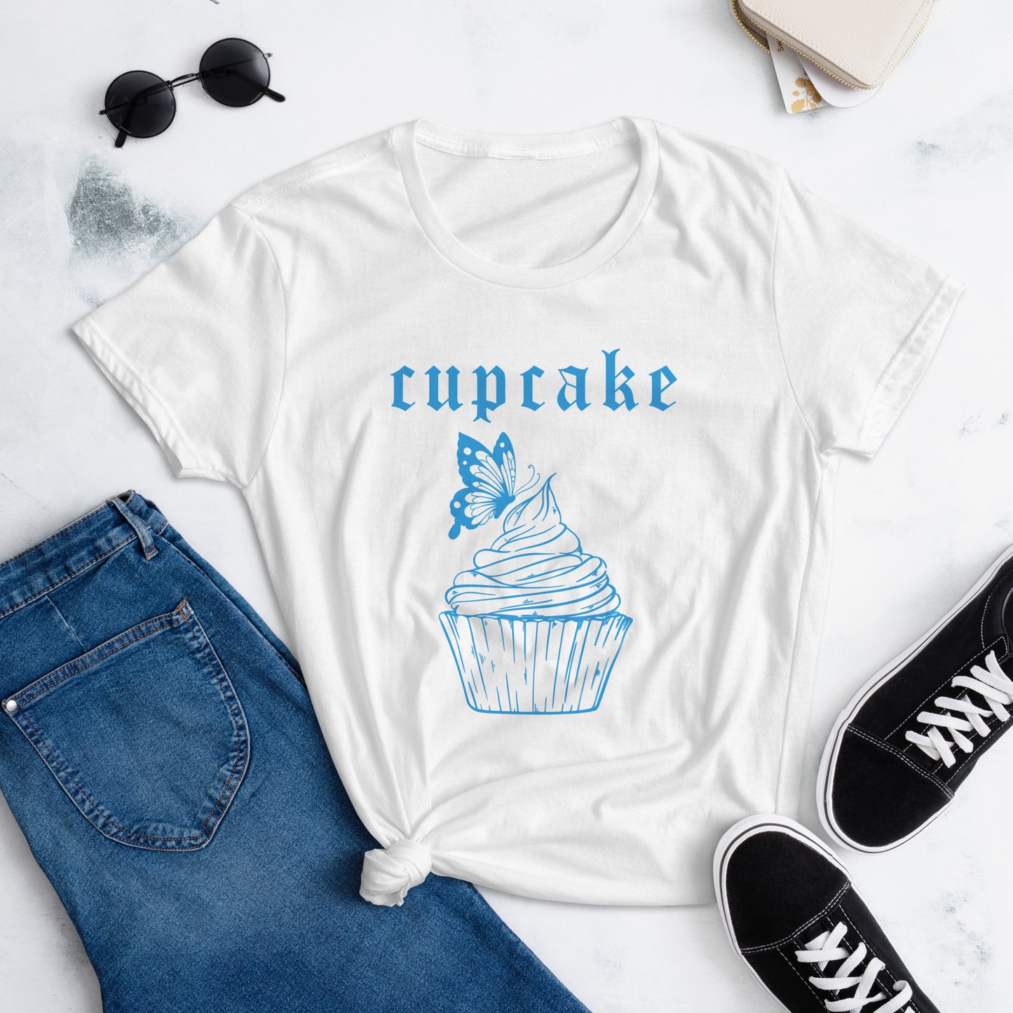 Cupcake Butterfly Women's short sleeve t-shirt