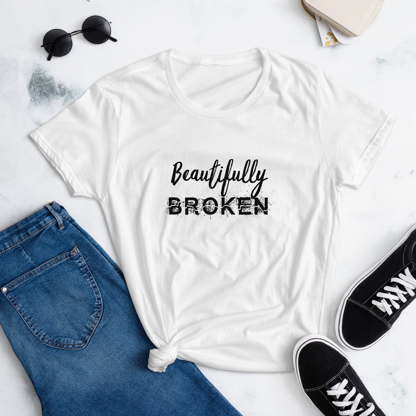 Beautifully BROKEN Women's short sleeve t-shirt