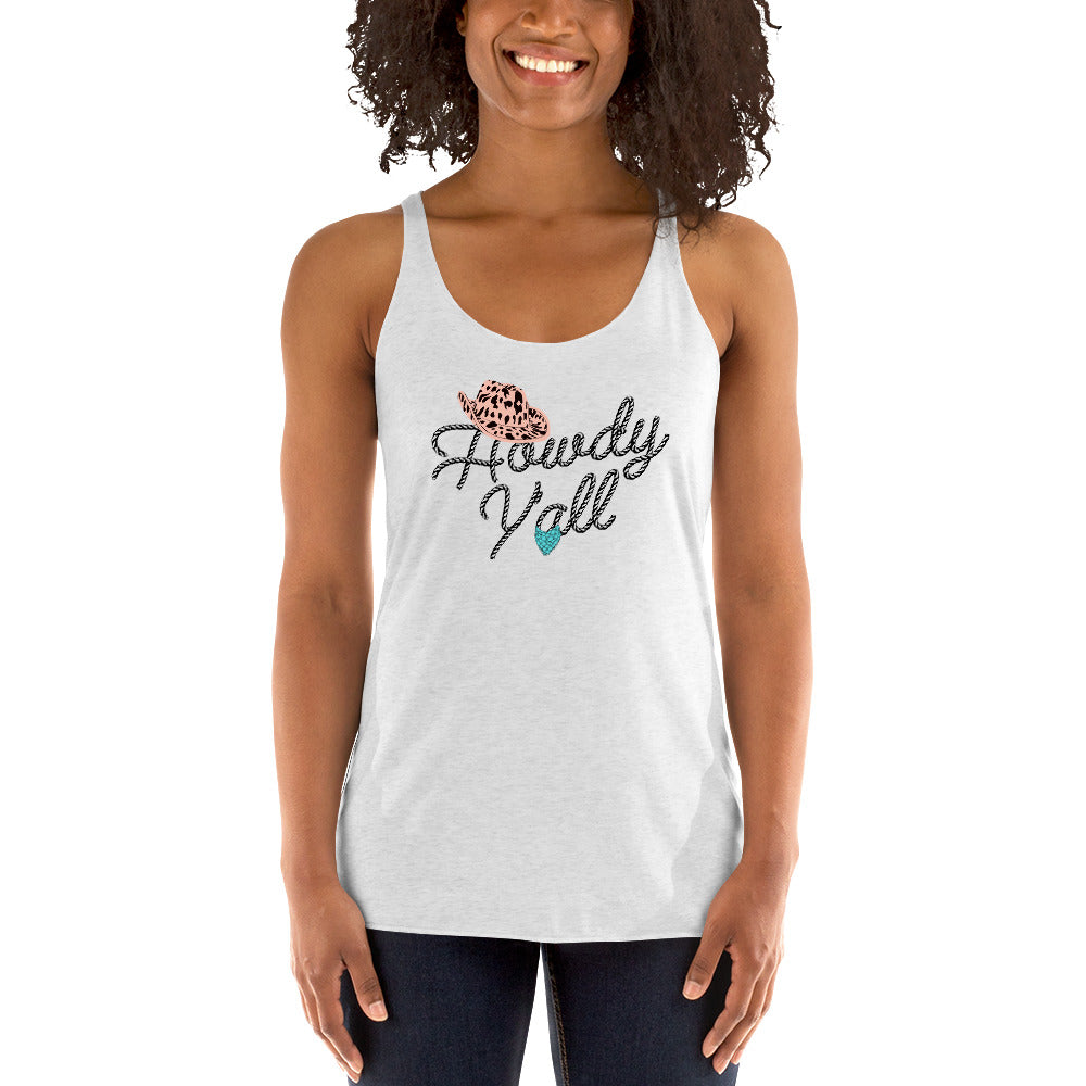 Howdy Y'all Roping Women's Racerback Tank