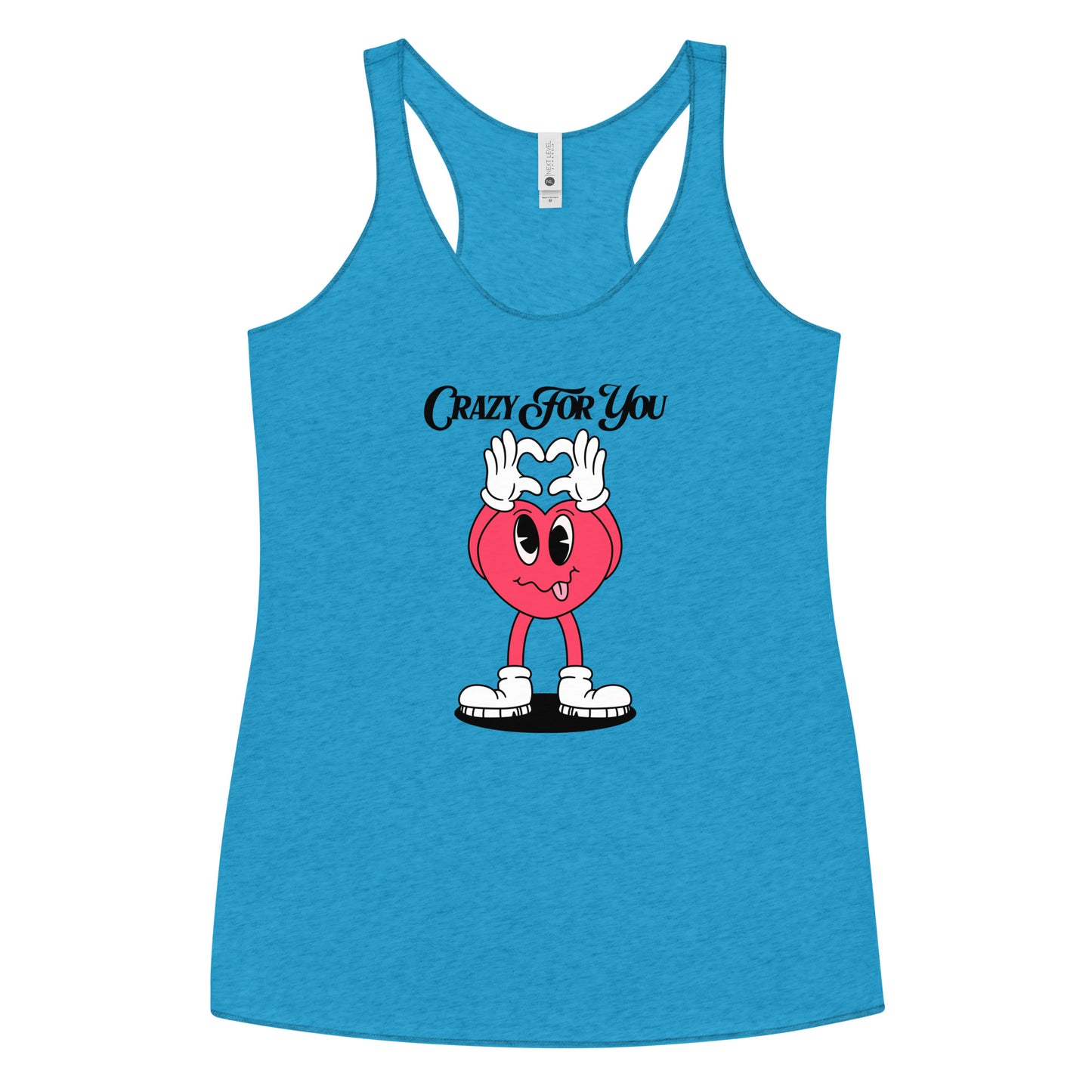 Crazy For You Valentines Women's Racerback Tank