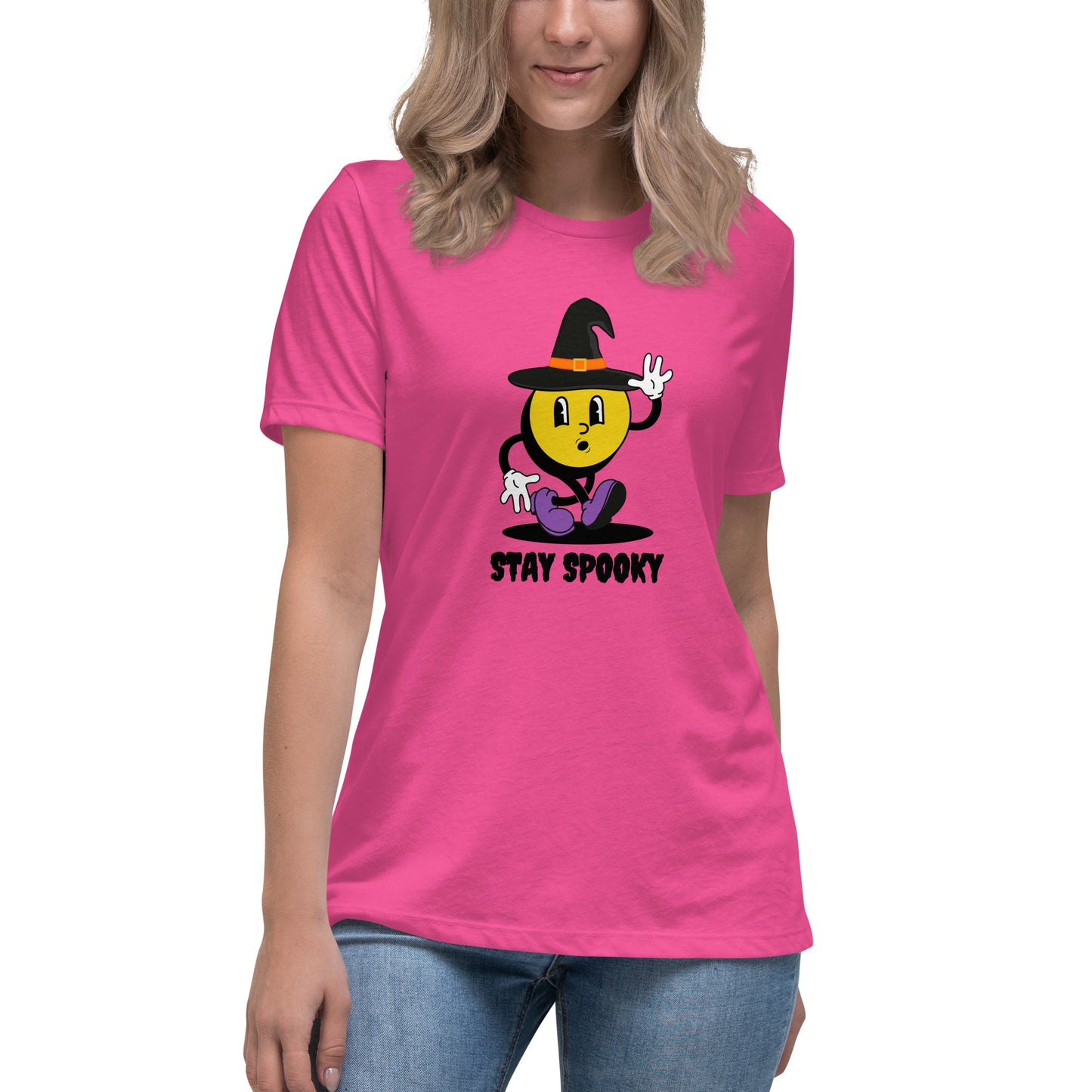 Stay Spooky Smiley Women's Relaxed T-Shirt