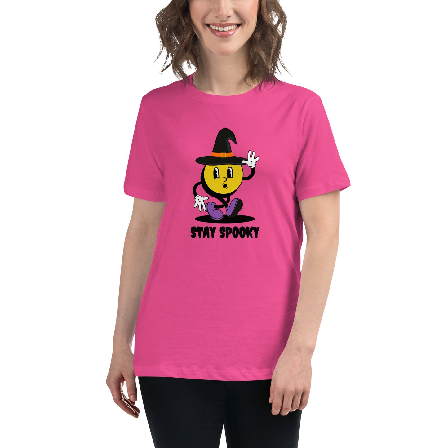 Stay Spooky Smiley Women's Relaxed T-Shirt