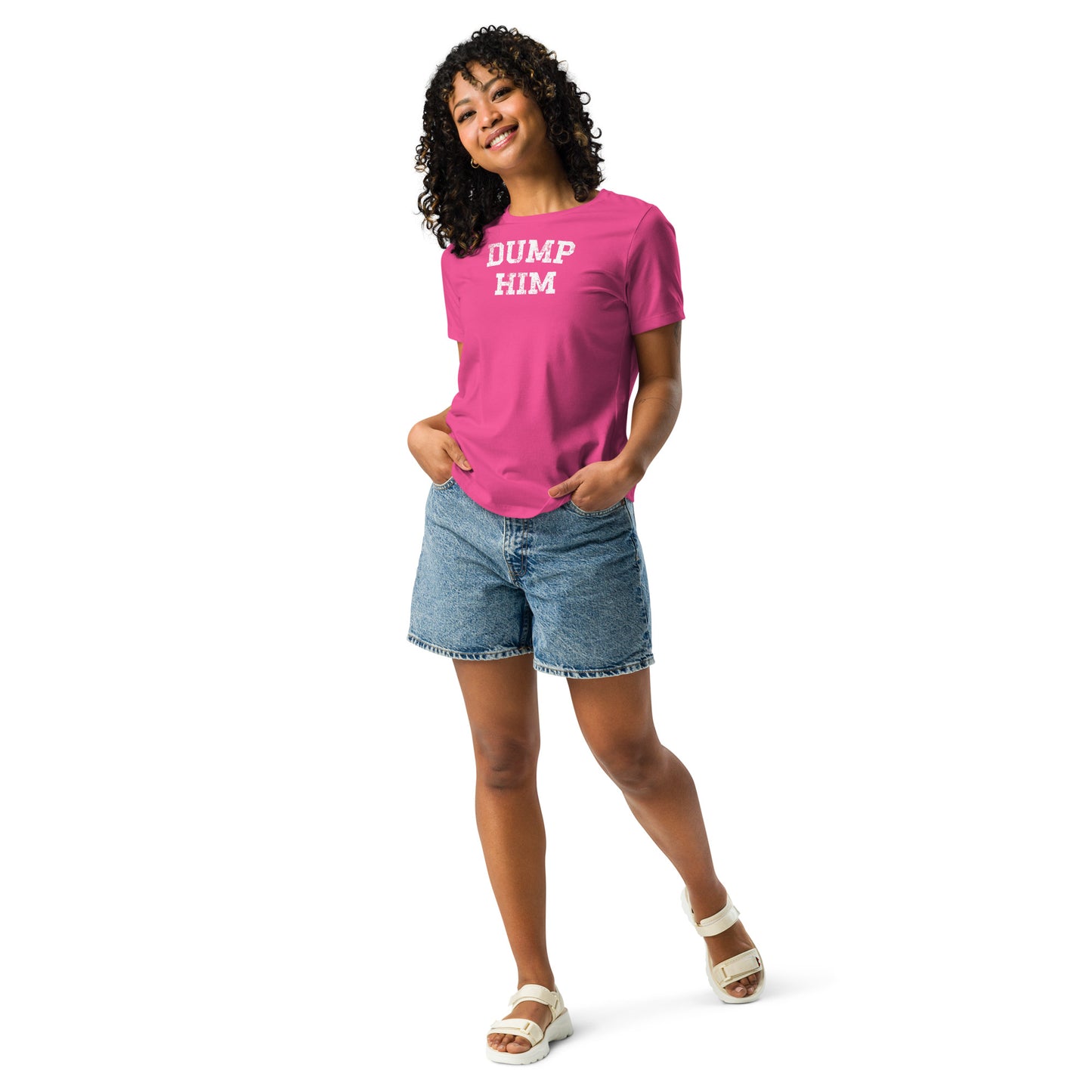 DUMP HIM Women's Relaxed T-Shirt