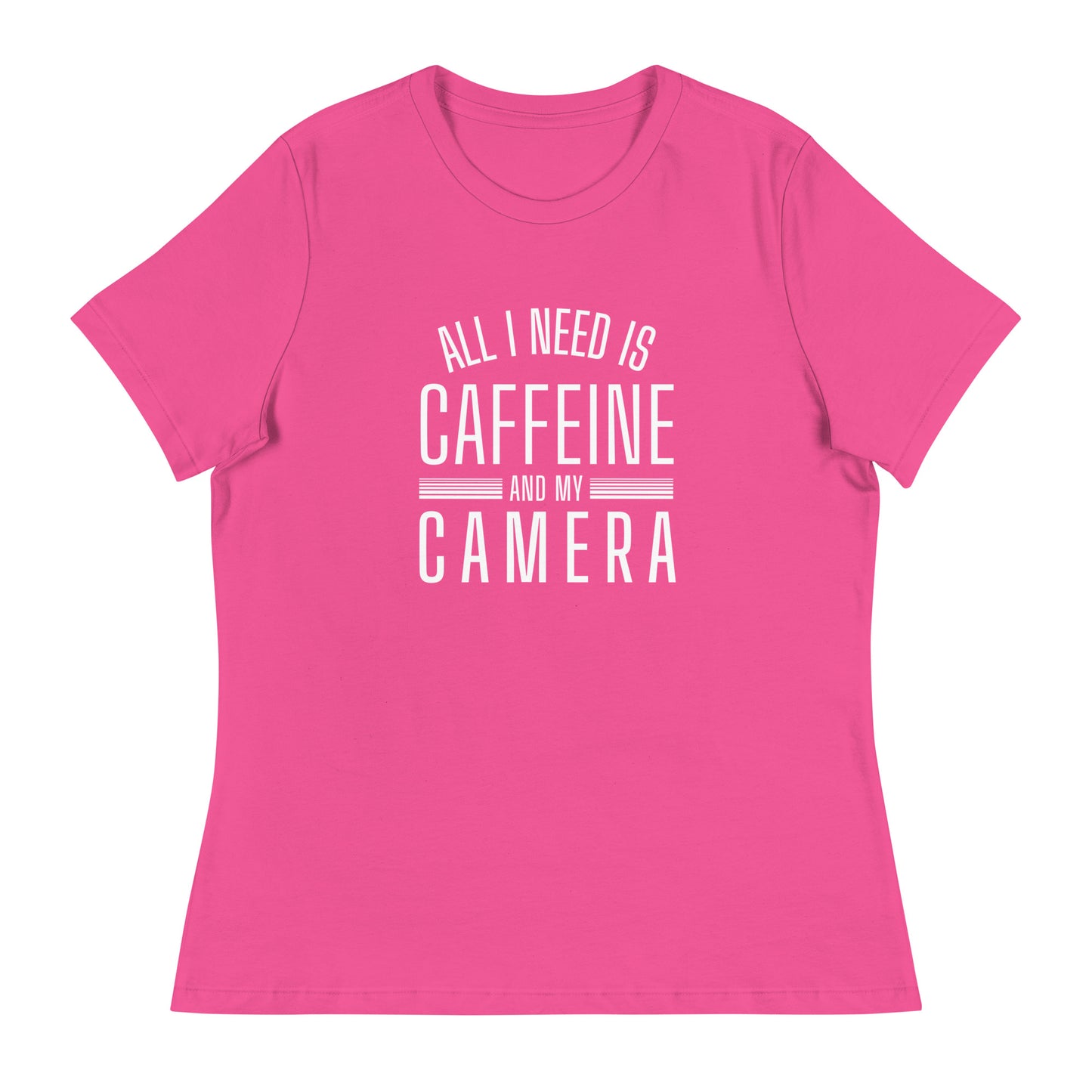 Caffeine and my Camera Women's Relaxed T-Shirt