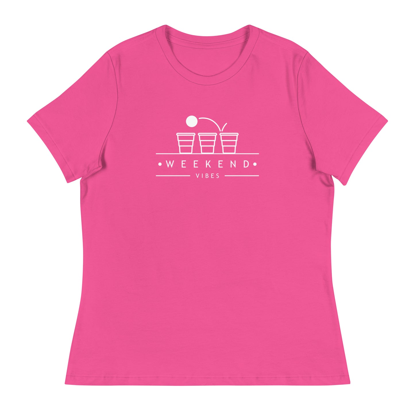 Weekend Vibes Beer Pong Women's Relaxed T-Shirt