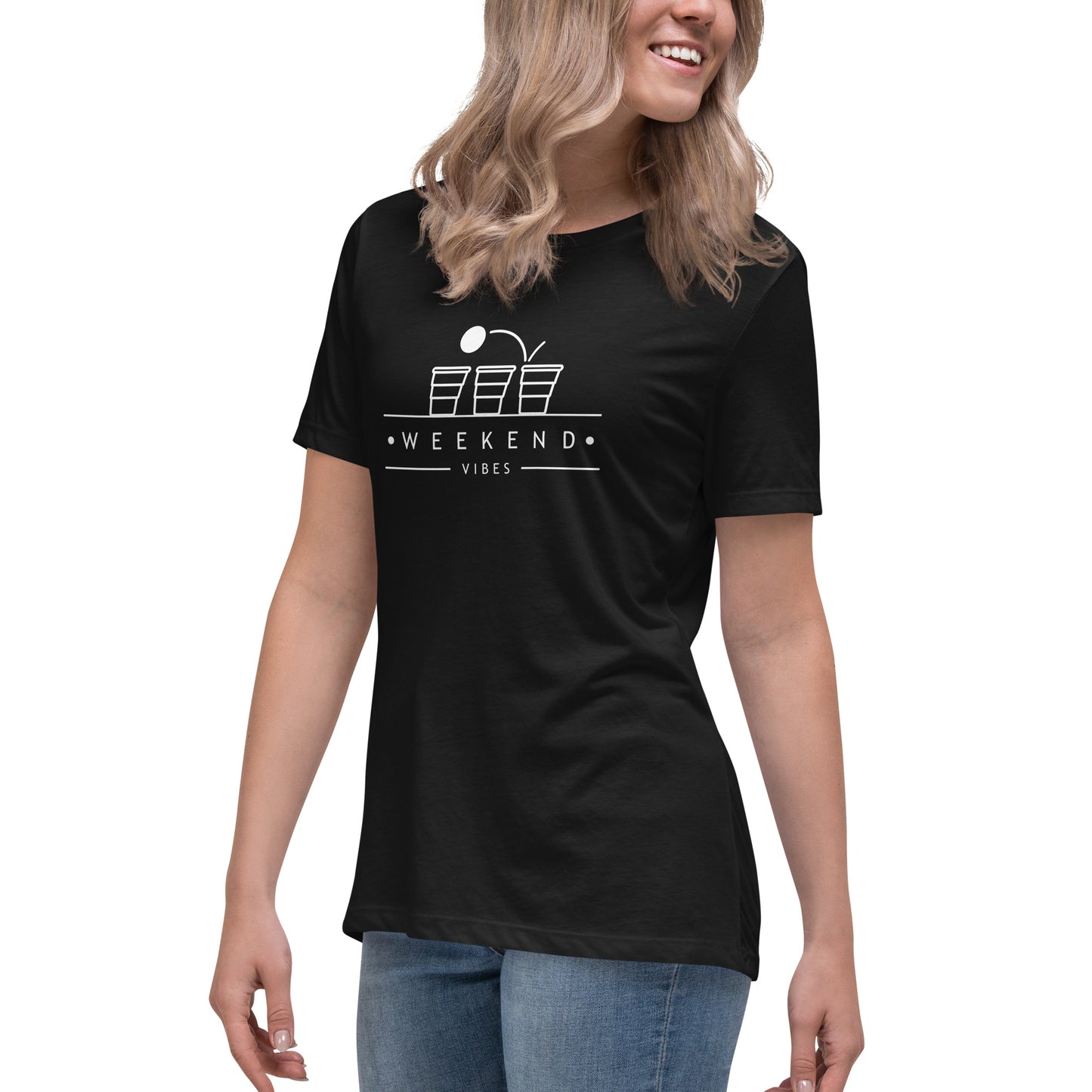 Weekend Vibes Beer Pong Women's Relaxed T-Shirt