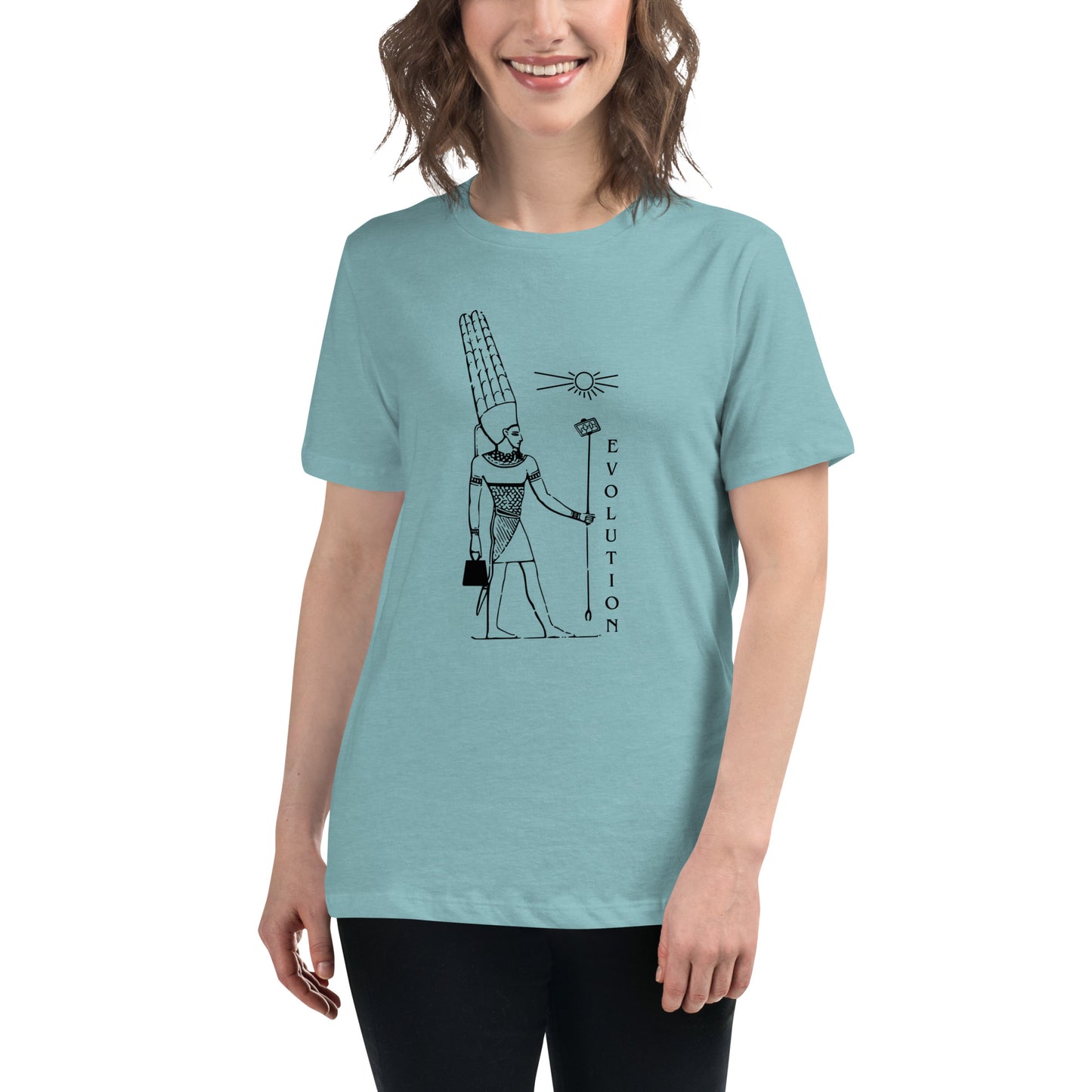 Egyptian Pharaoh Evolution Women's Relaxed T-Shirt