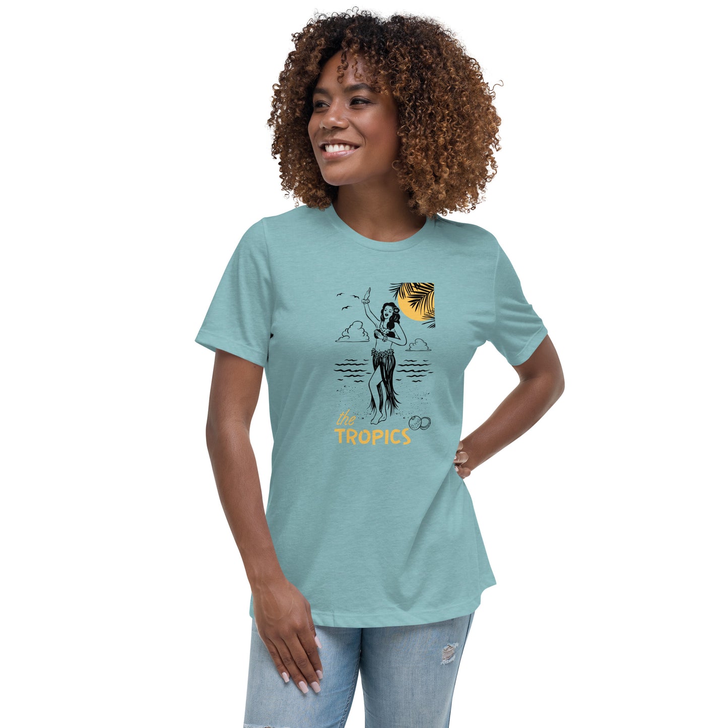 The TROPICS - Paradise Awaits Women's Relaxed T-Shirt