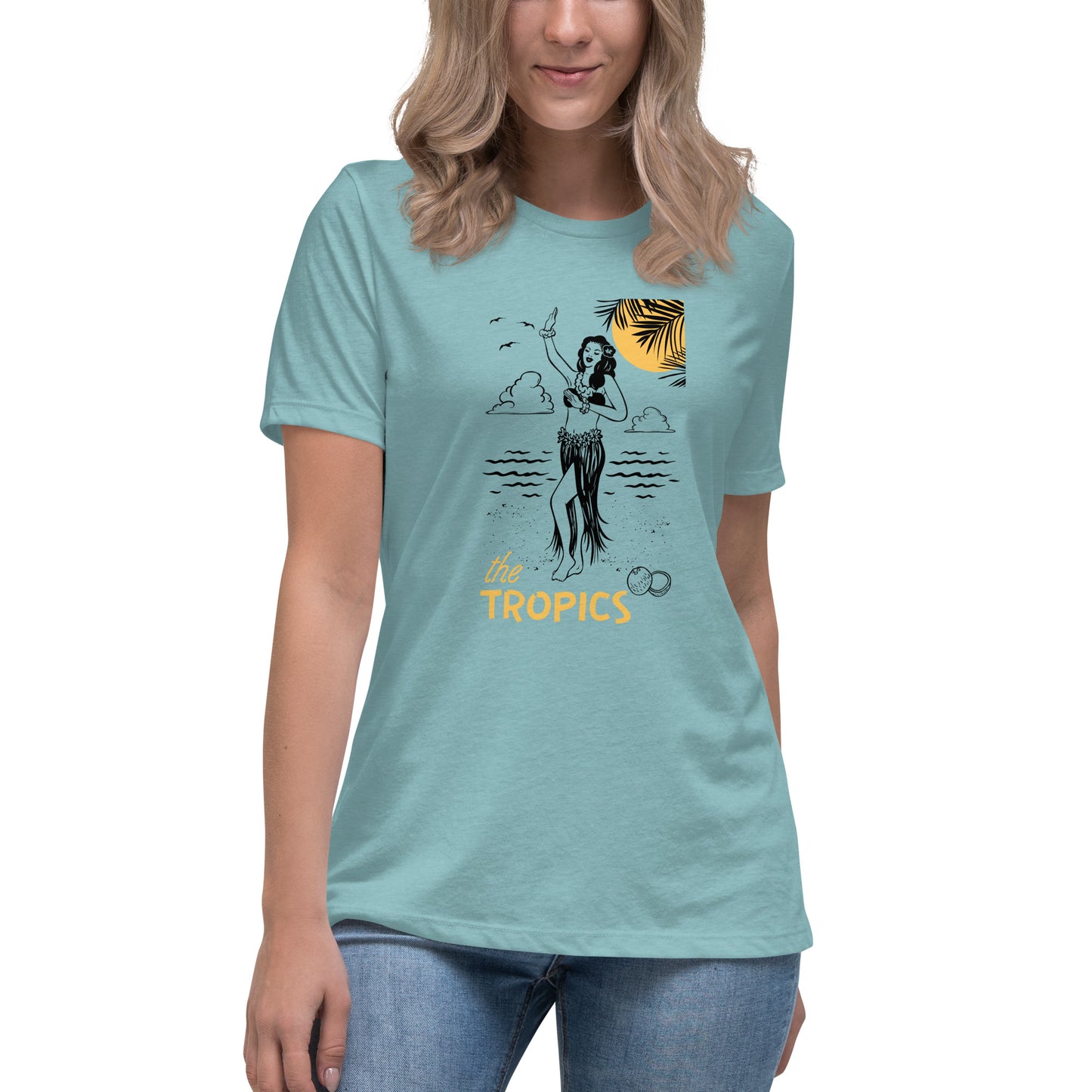 The TROPICS - Paradise Awaits Women's Relaxed T-Shirt
