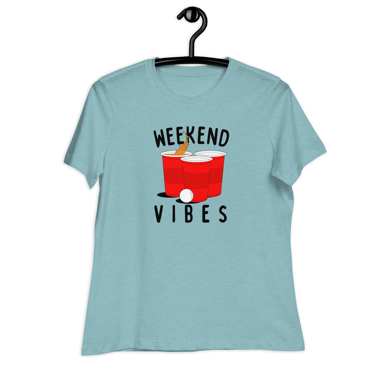 Weekend Vibes Beer Pong Women's Relaxed T-Shirt