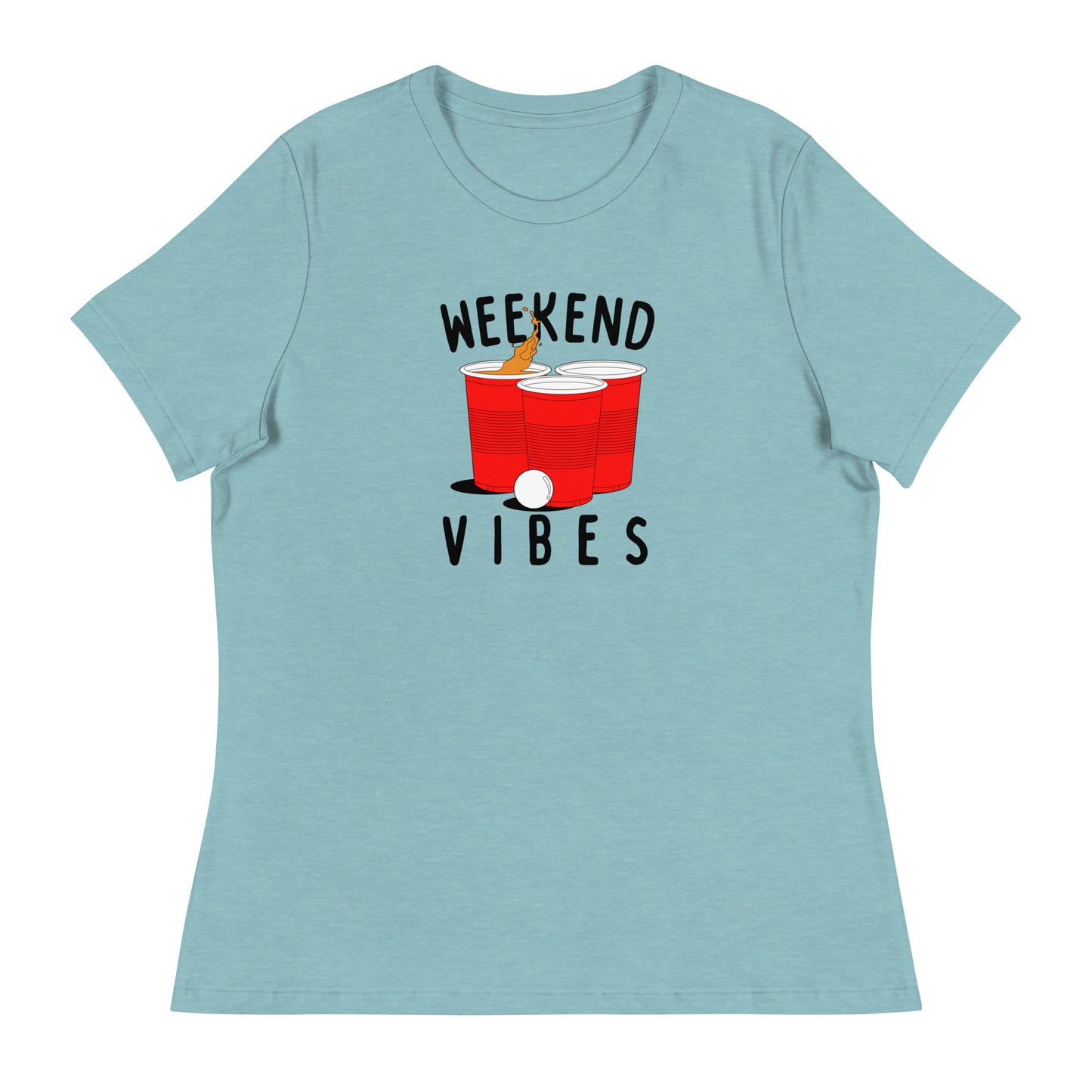 Weekend Vibes Beer Pong Women's Relaxed T-Shirt