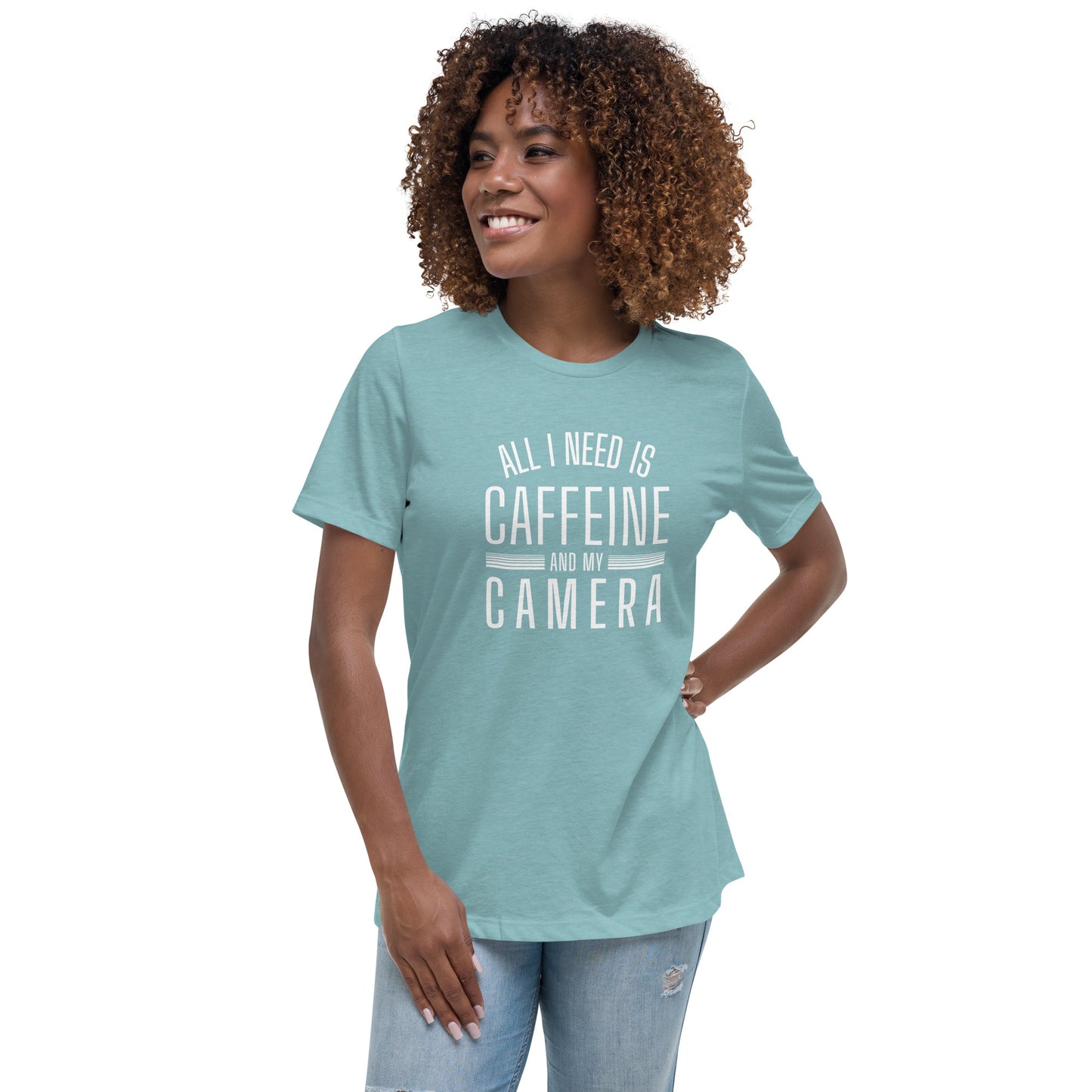 Caffeine and my Camera Women's Relaxed T-Shirt