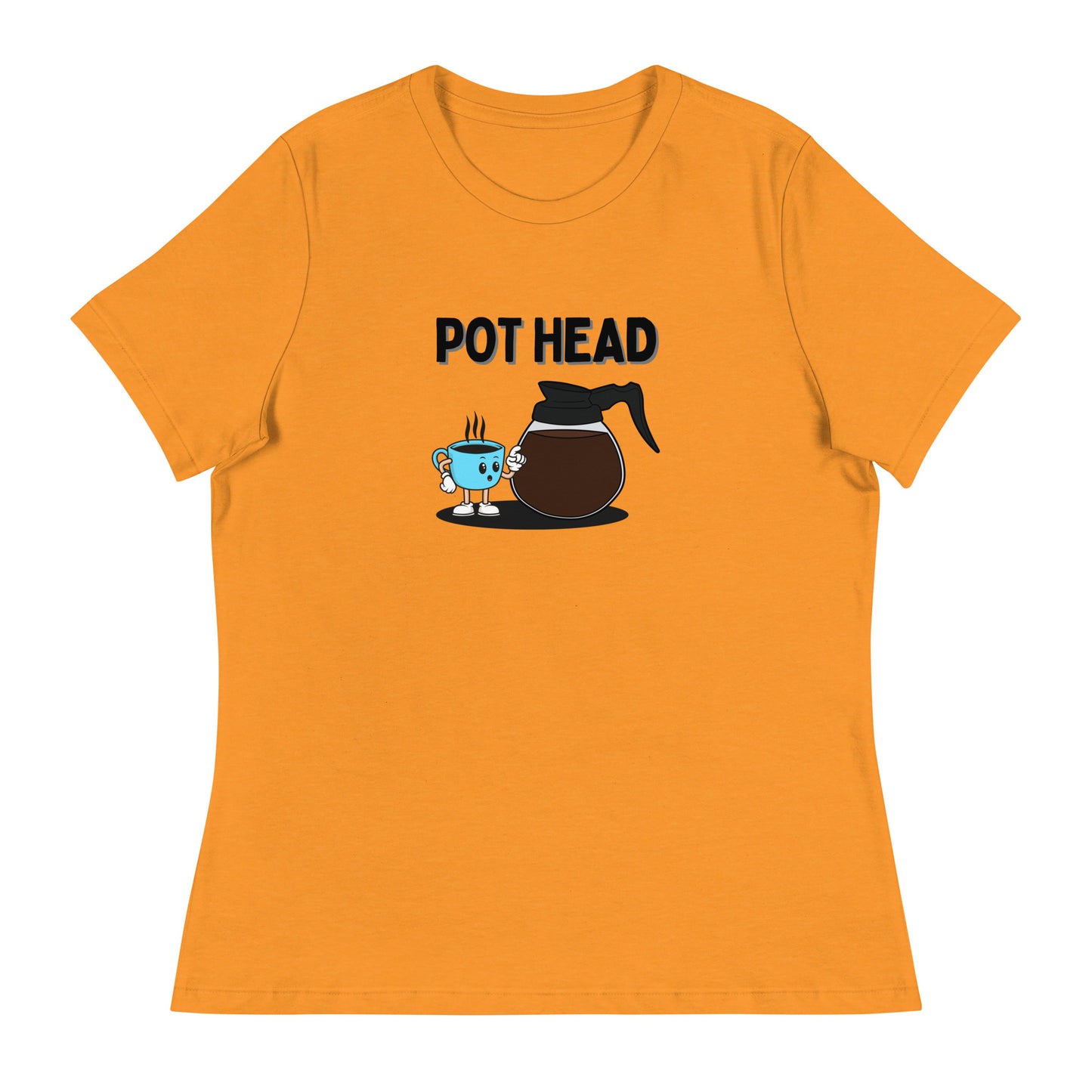 Coffee Pot Head Women's Relaxed T-Shirt